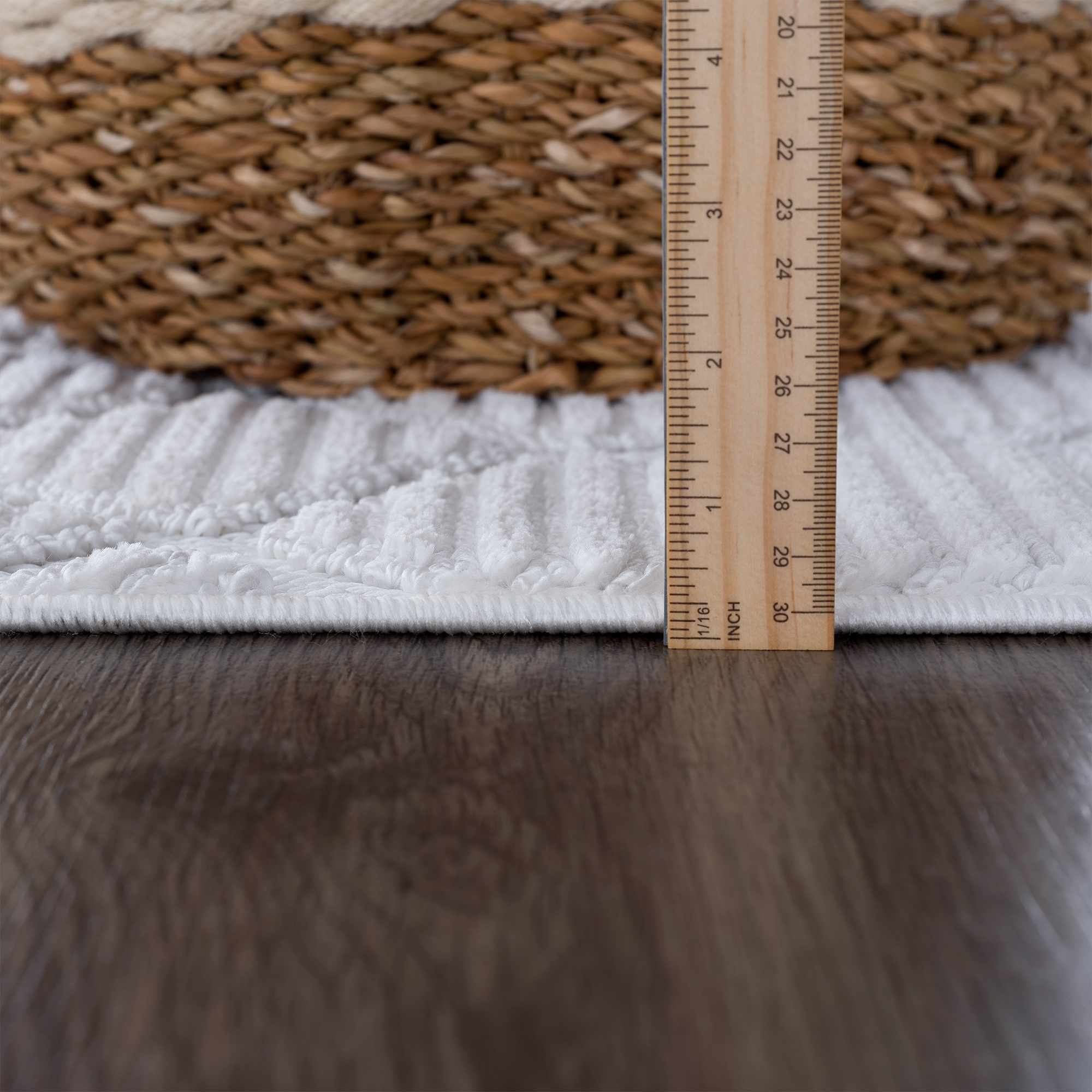 Ivory Beil 3D Fringe Area Rug - Clearance - Image 7