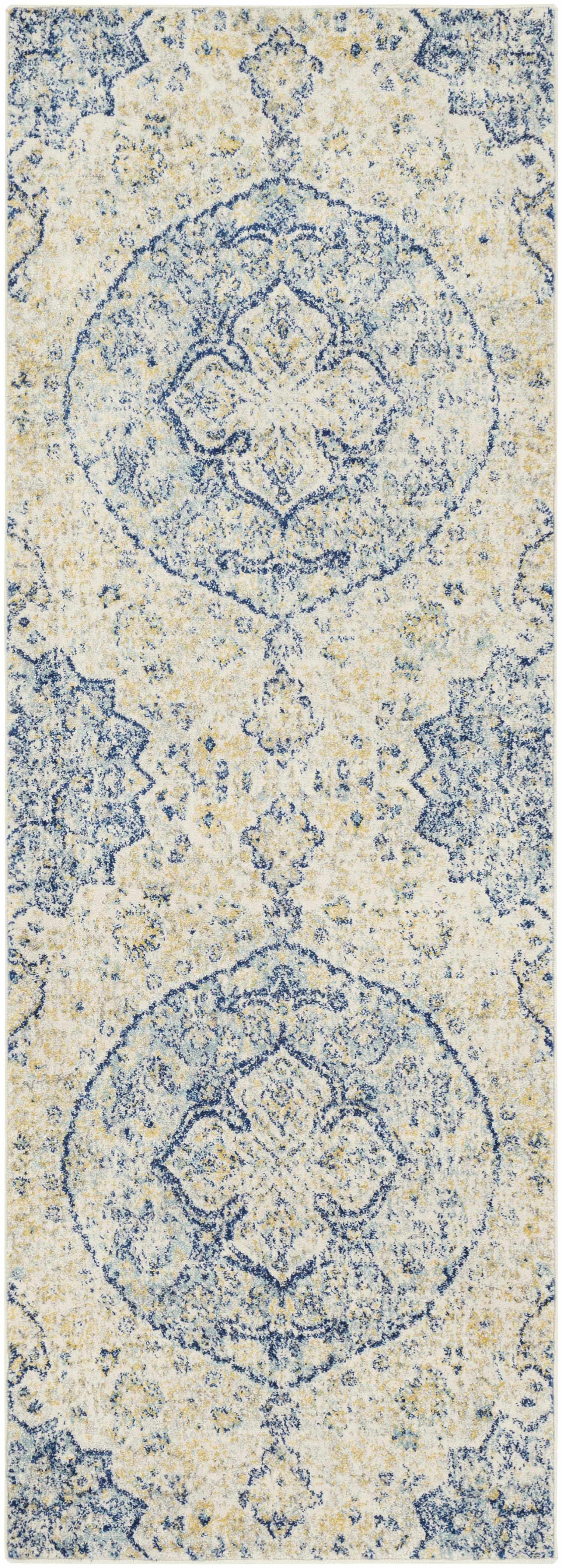 Ivory Teal Ojus Area Rug - Clearance - Image 4