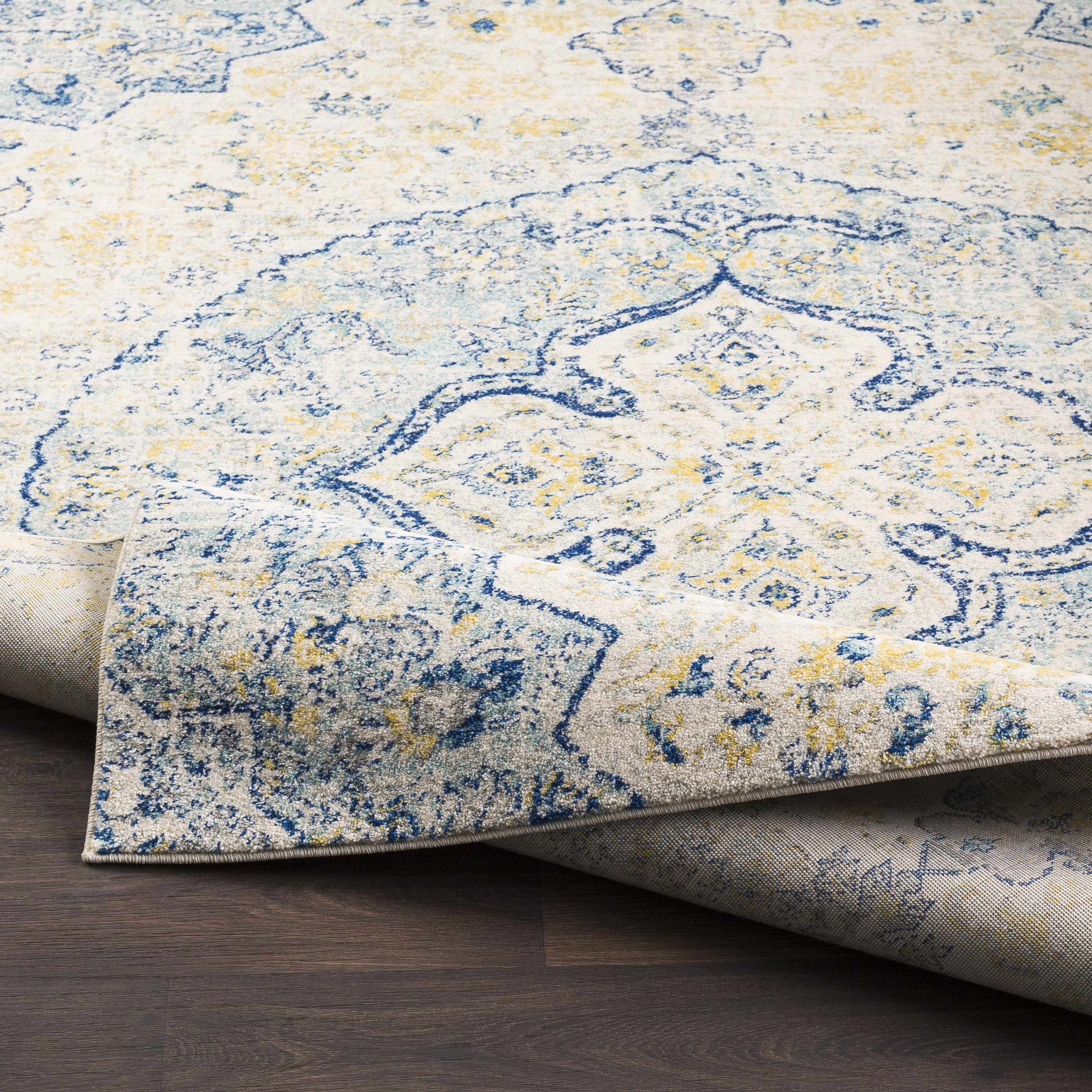 Ivory Teal Ojus Area Rug - Clearance - Image 6
