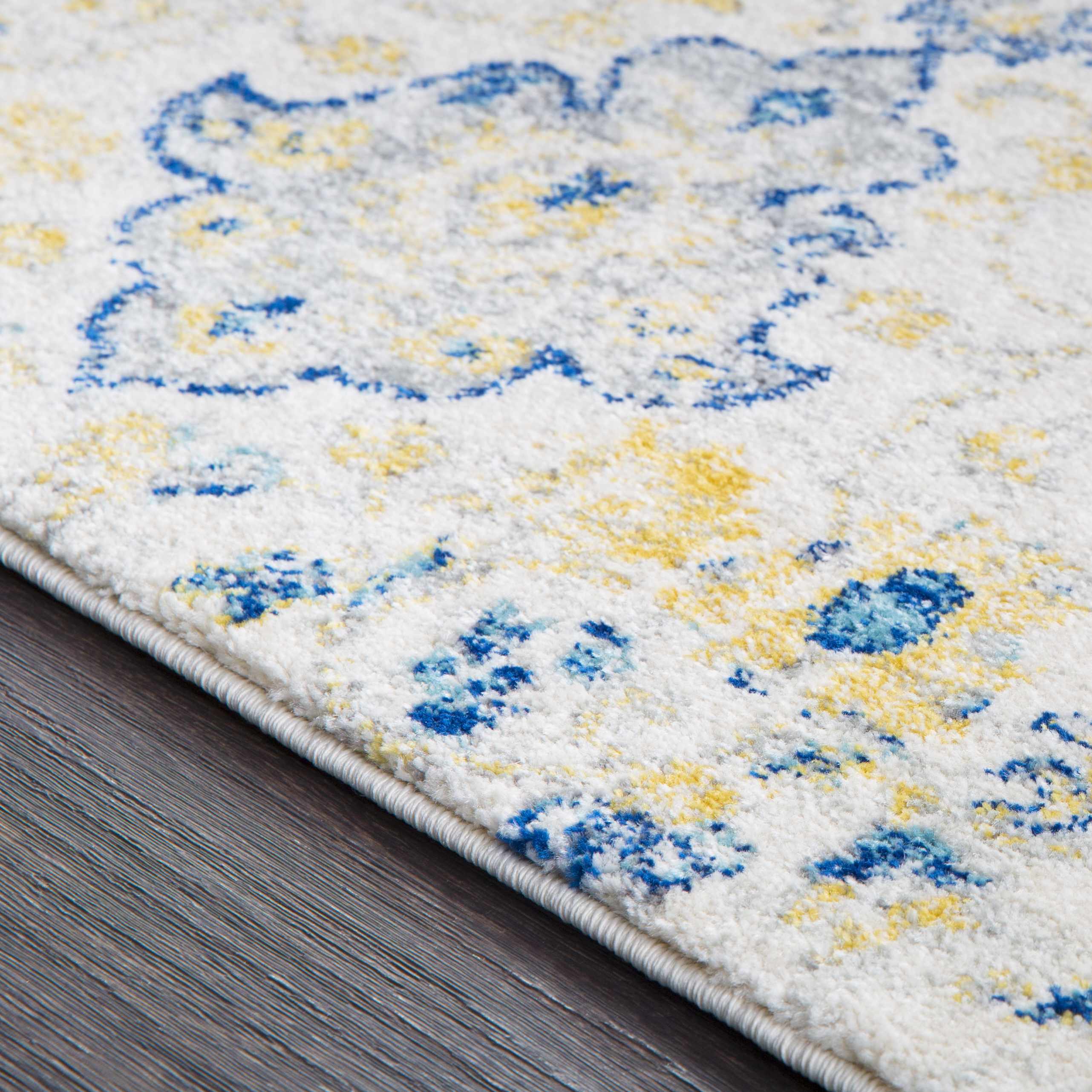 Ivory Teal Ojus Area Rug - Clearance - Image 8