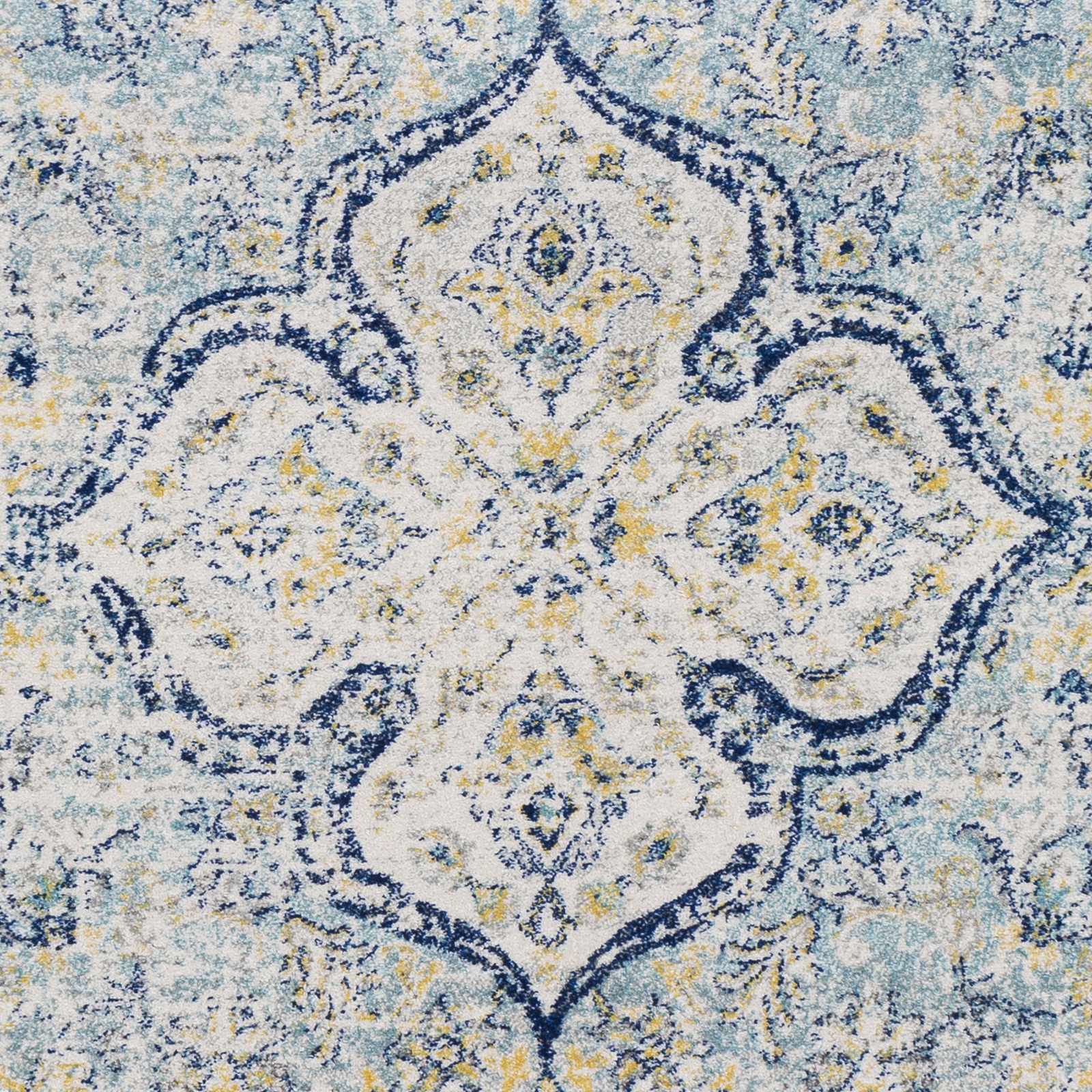 Ivory Teal Ojus Area Rug - Clearance - Image 9