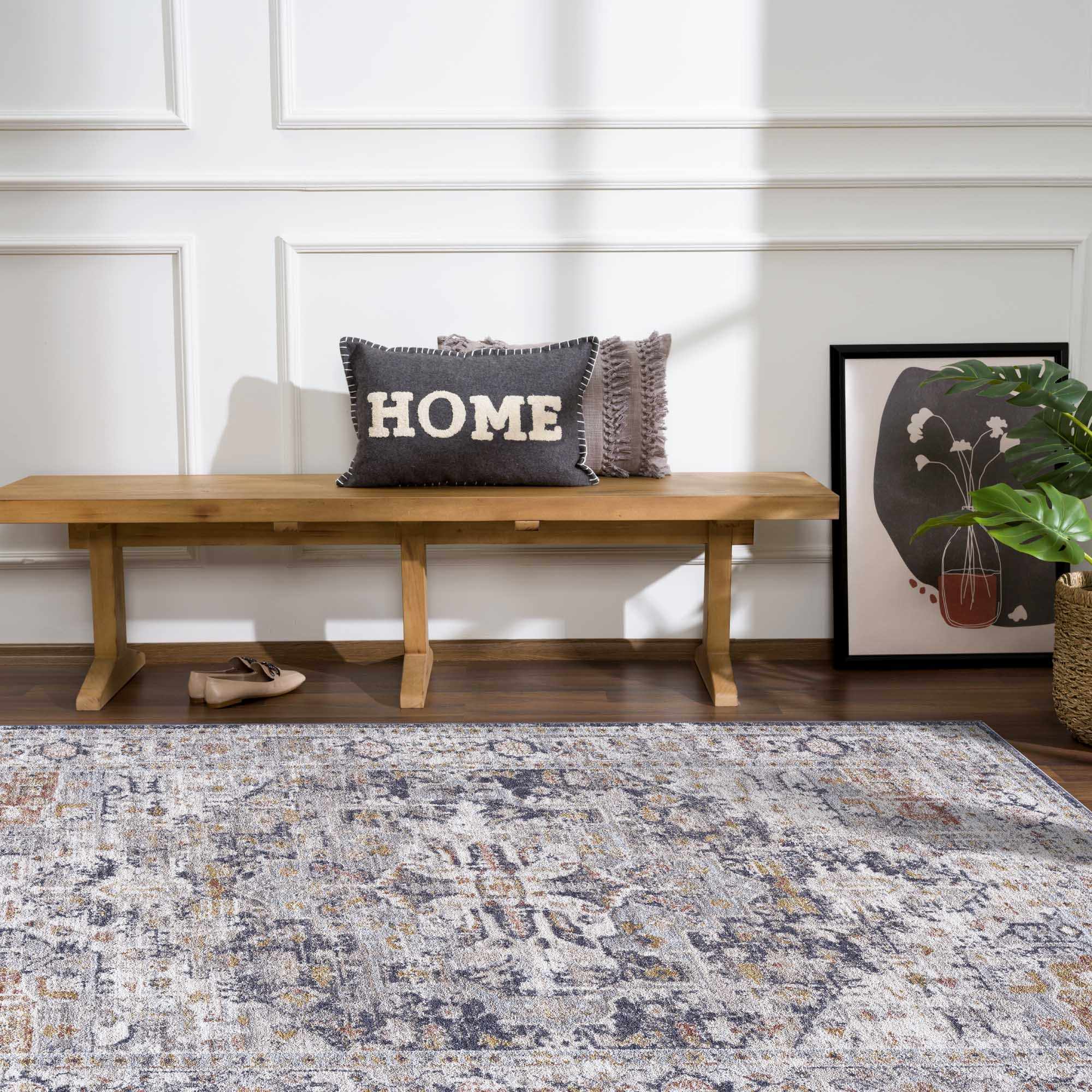 Ivria Navy & Rust Area Rug - Image 11