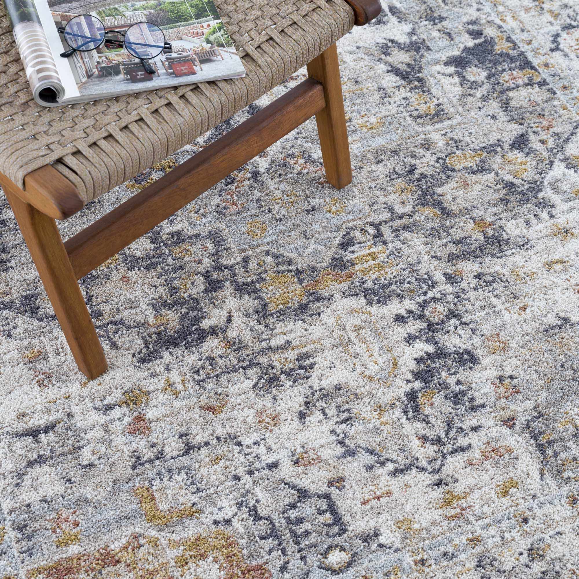 Ivria Navy & Rust Area Rug - Image 4