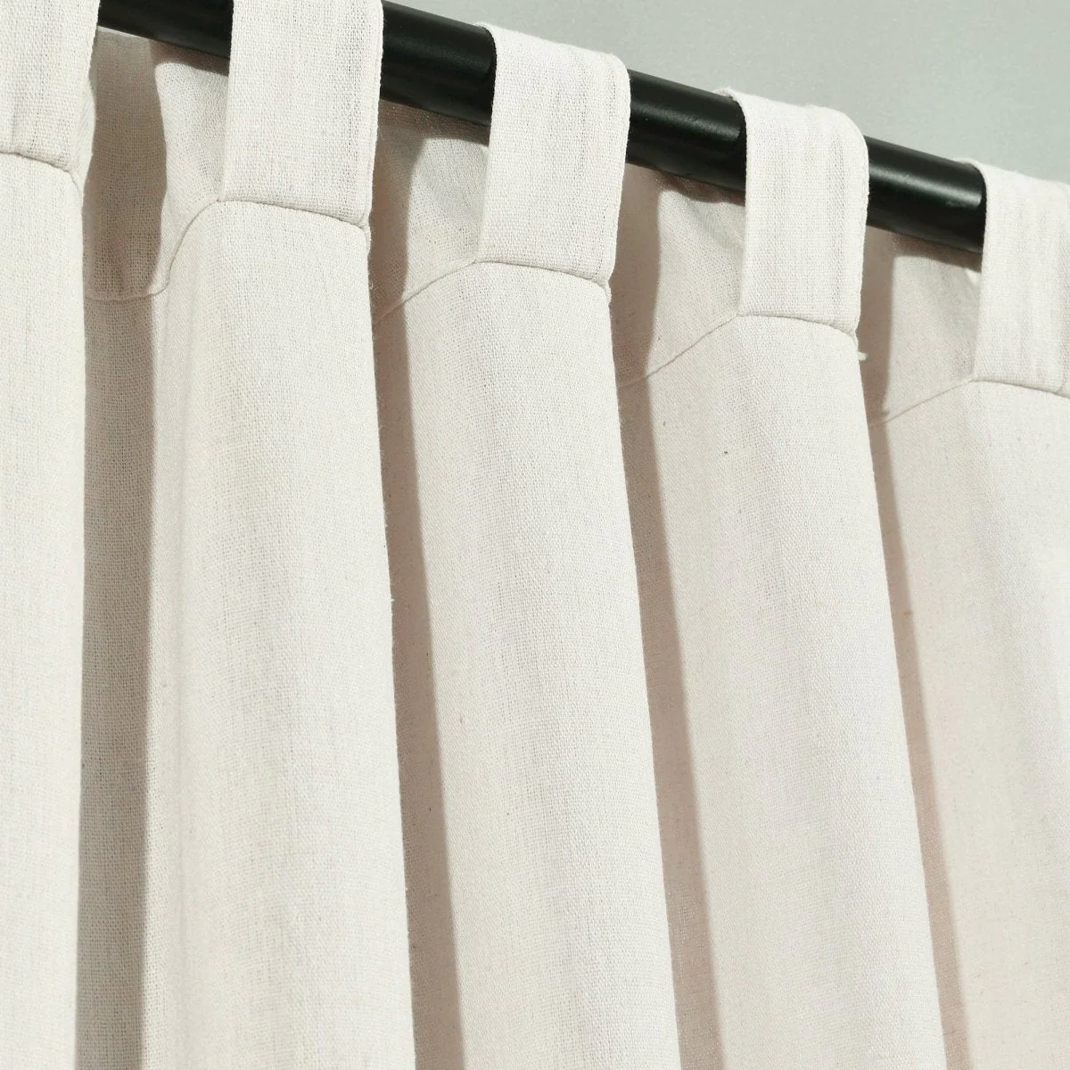Ivy Tassel Faux Linen Window Curtain Panel Set - Image 12