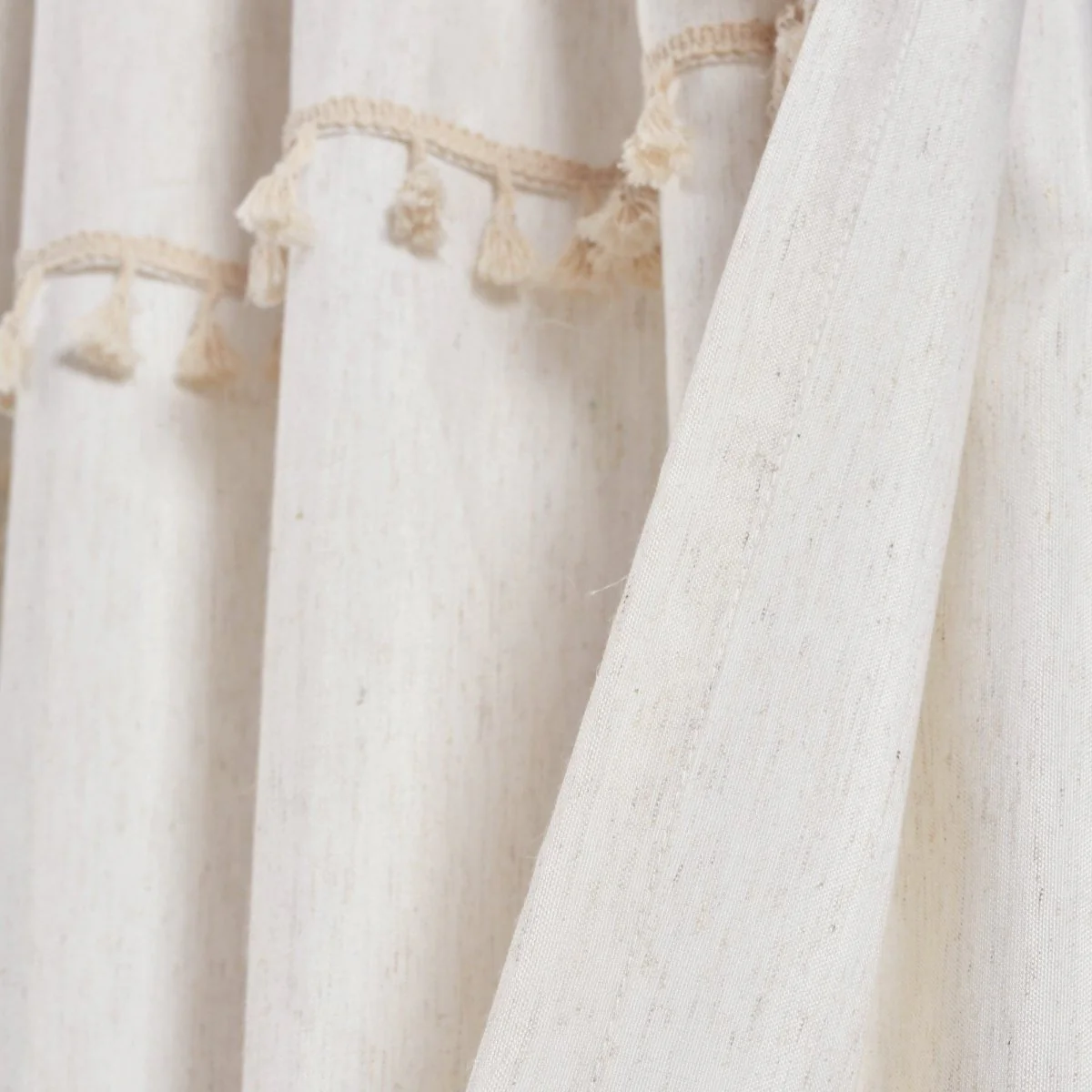 Ivy Tassel Window Curtain Panel Set - Image 10