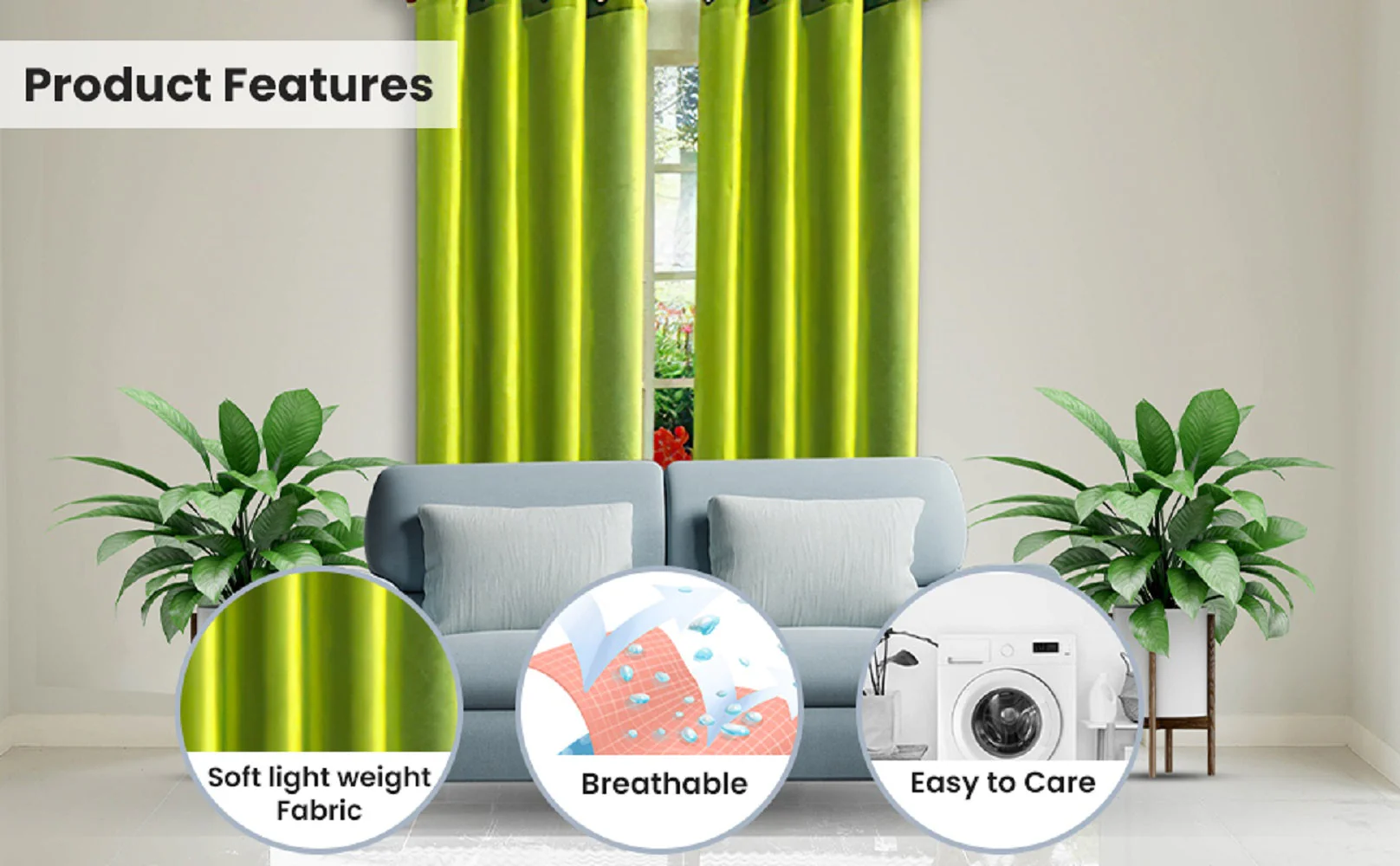 J&V Textiles 2 Panels Solid Grommet Faux Silk Window Curtain Drapes Treatment in 84" Length - Image 28