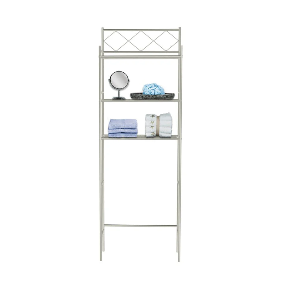 J&V Textiles 3-Shelf Metal Bathroom Organizer Over The Toilet - Image 10