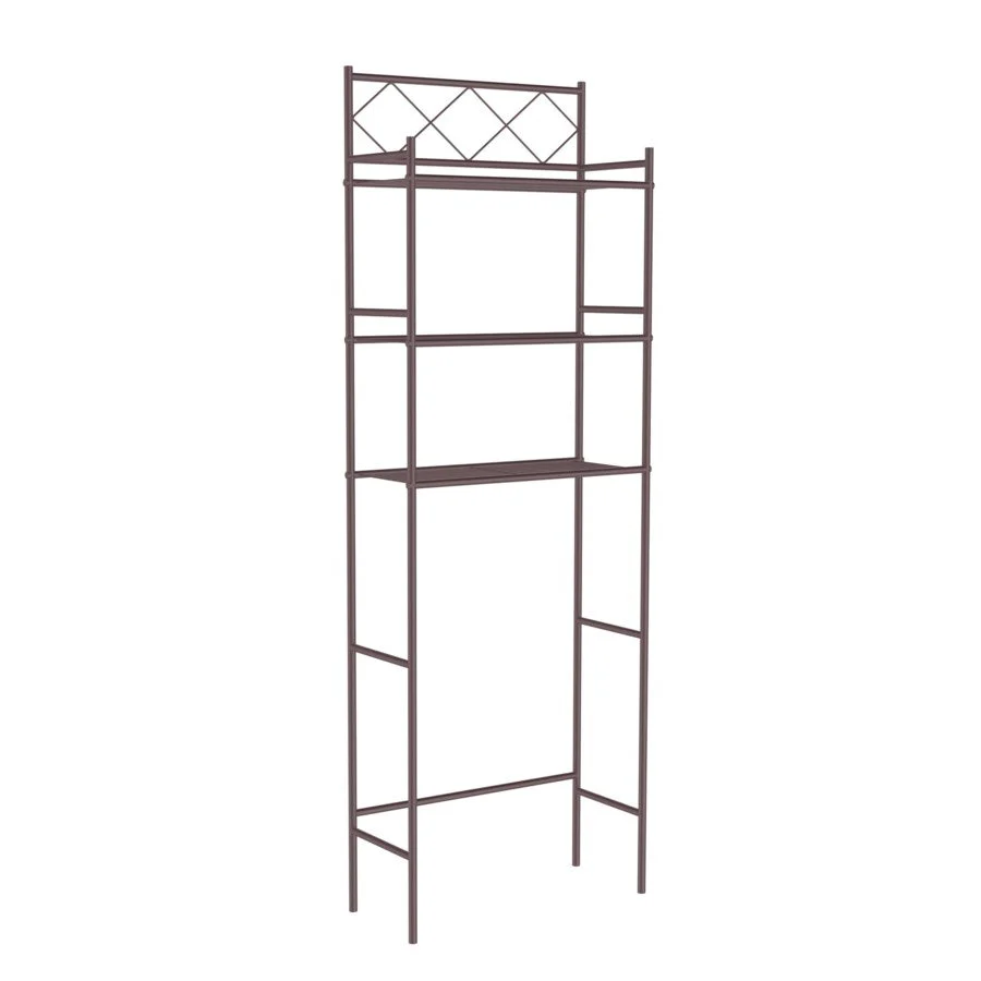J&V Textiles 3-Shelf Metal Bathroom Organizer Over The Toilet - Image 6