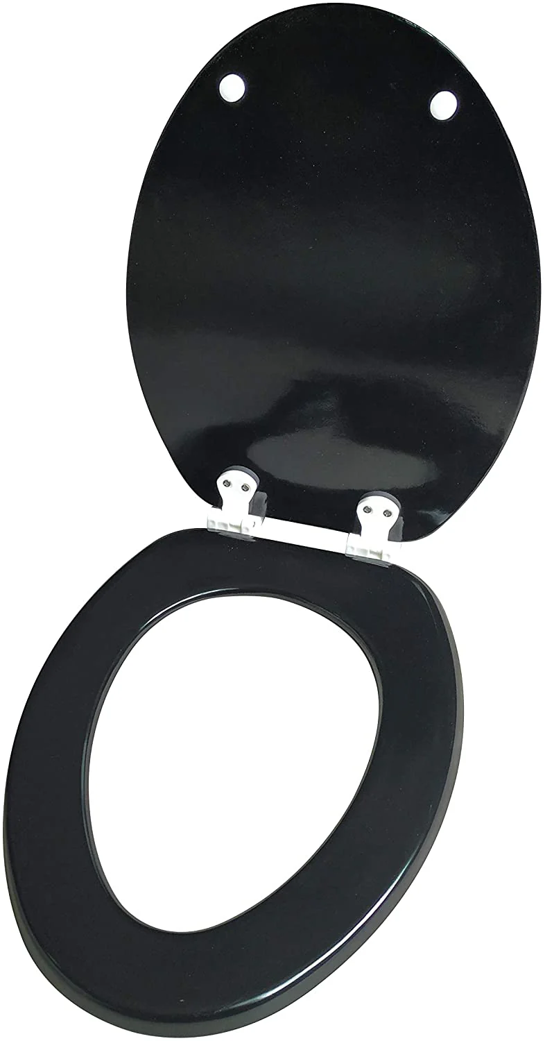 J&V Textiles Elongated Toilet Seat With Easy Clean & Change Hinge - Image 8