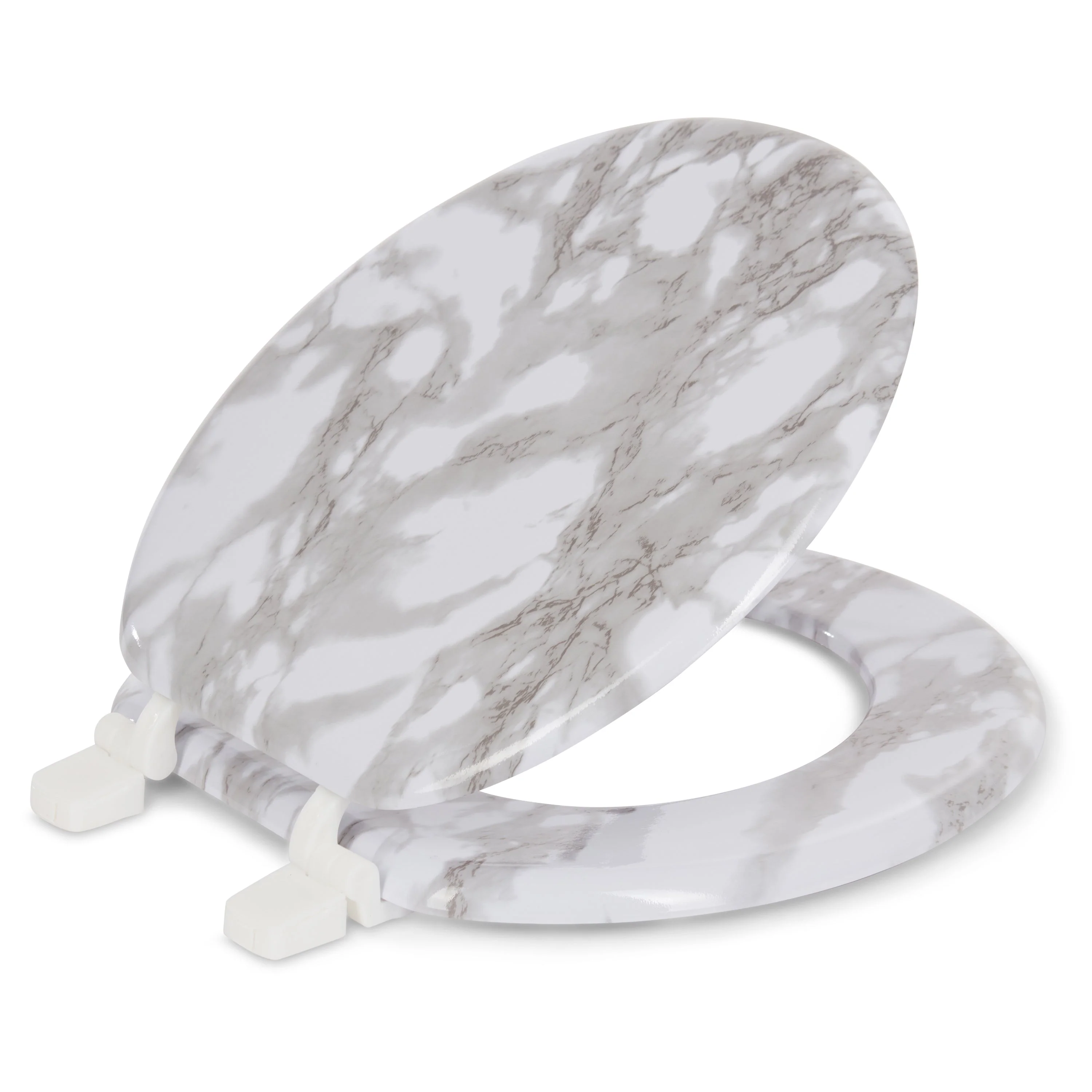 J&V Textiles Round Toilet Seat with Easy Clean & Change Hinge - Image 10