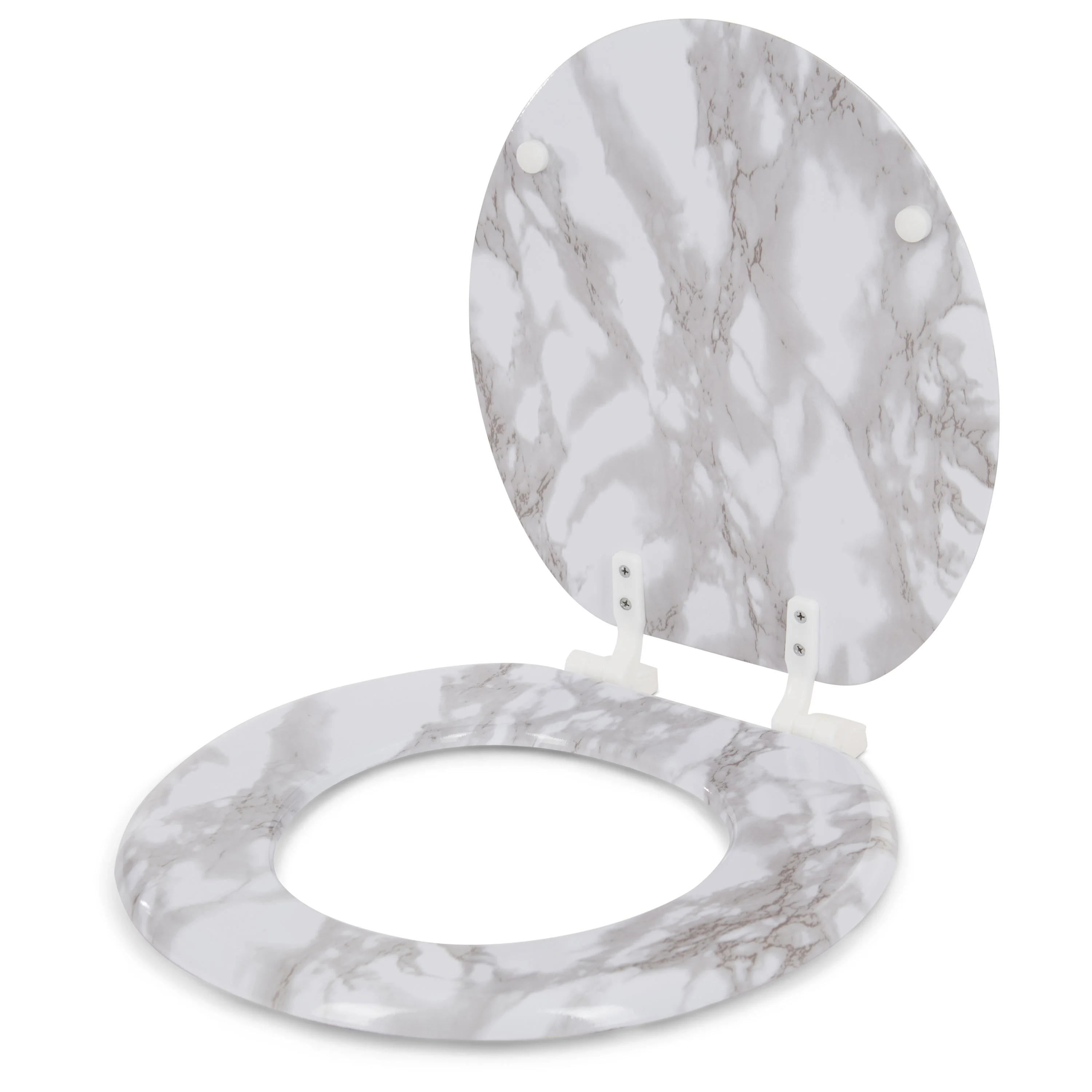 J&V Textiles Round Toilet Seat with Easy Clean & Change Hinge - Image 11