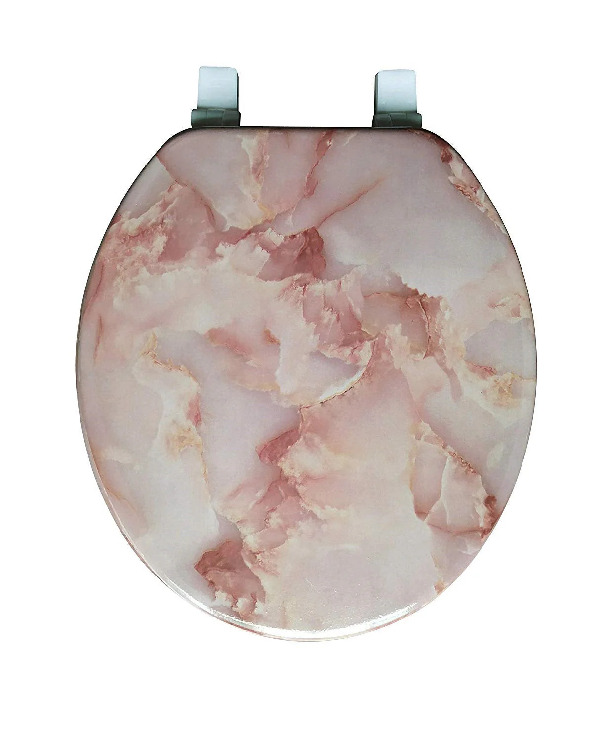 J&V Textiles Round Toilet Seat with Easy Clean & Change Hinge - Image 12