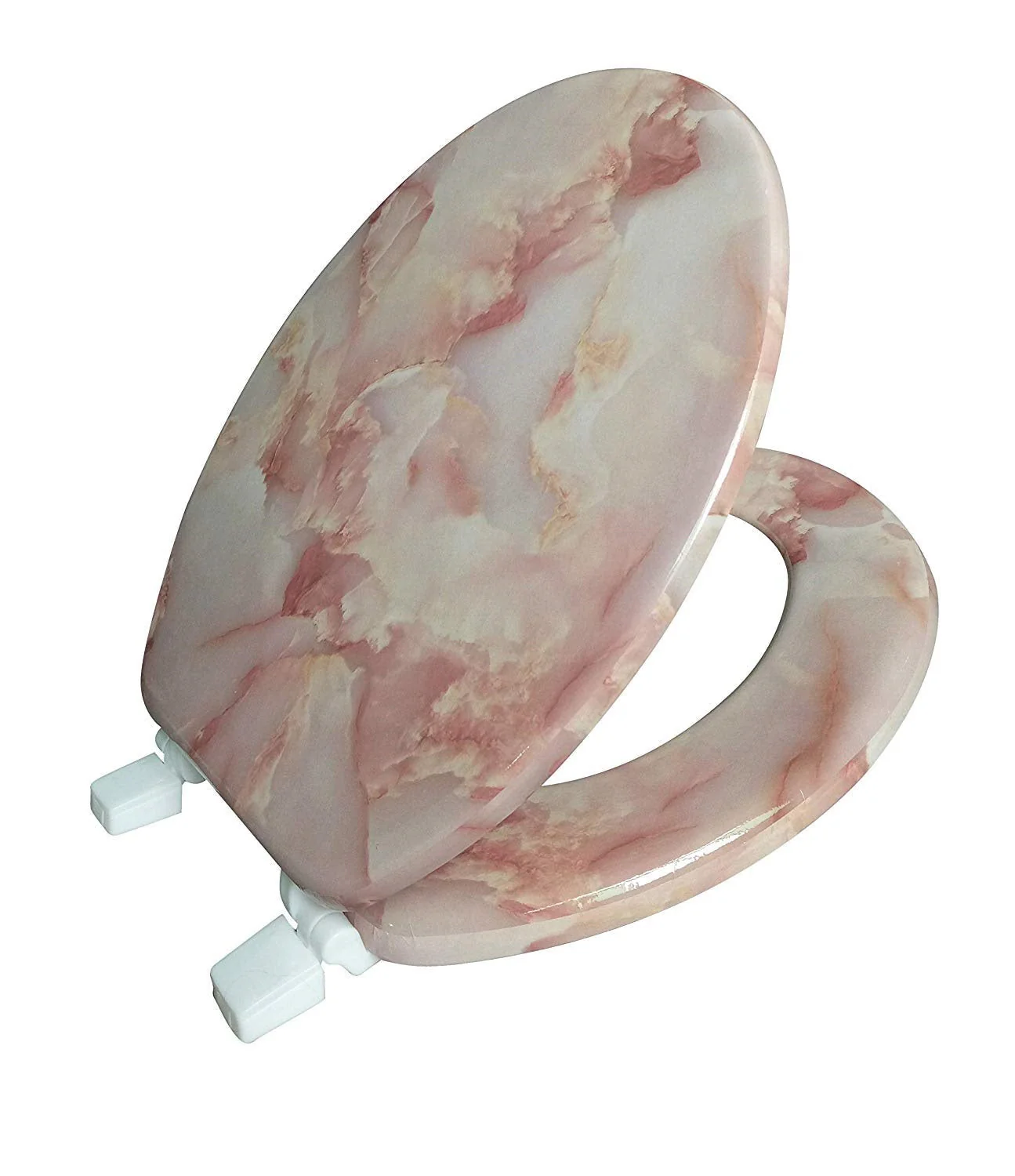 J&V Textiles Round Toilet Seat with Easy Clean & Change Hinge - Image 14