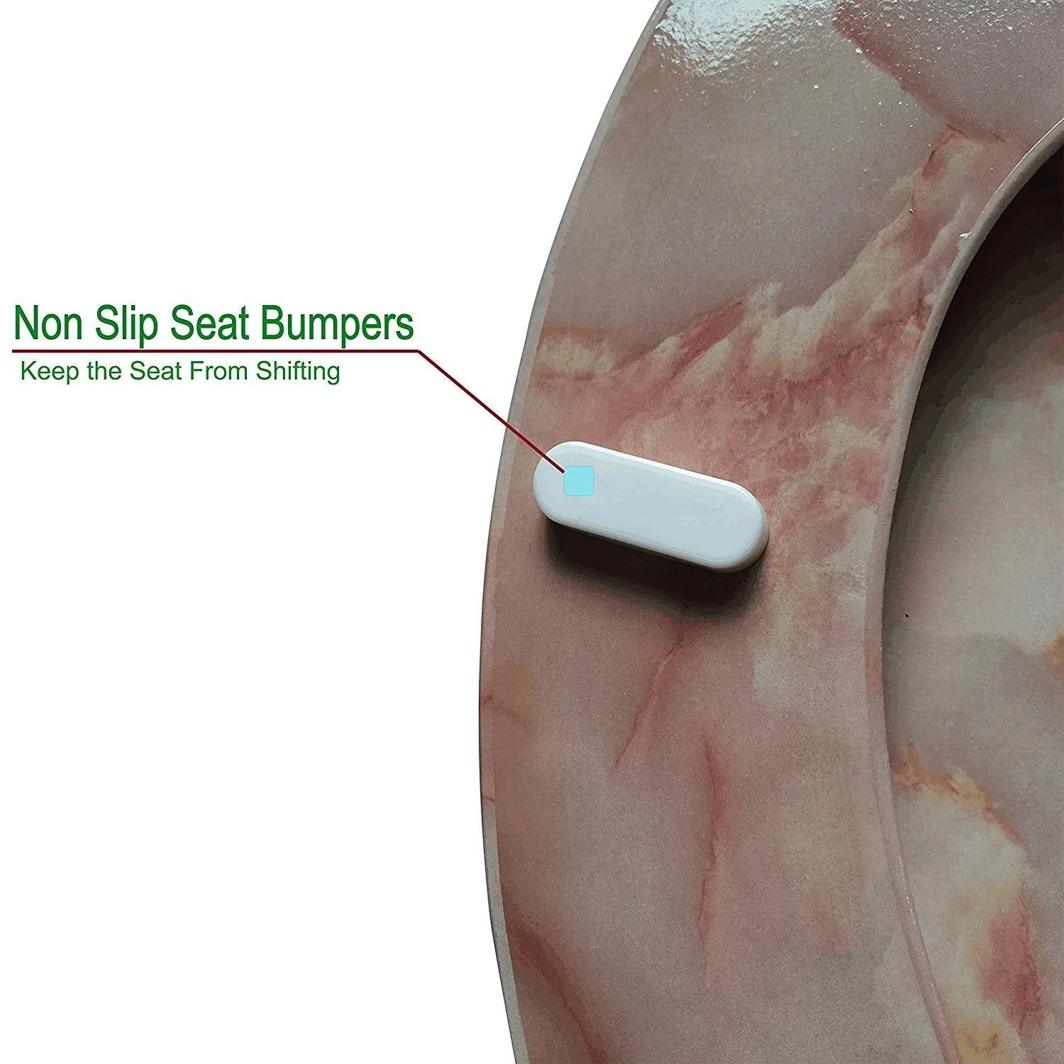 J&V Textiles Round Toilet Seat with Easy Clean & Change Hinge - Image 15