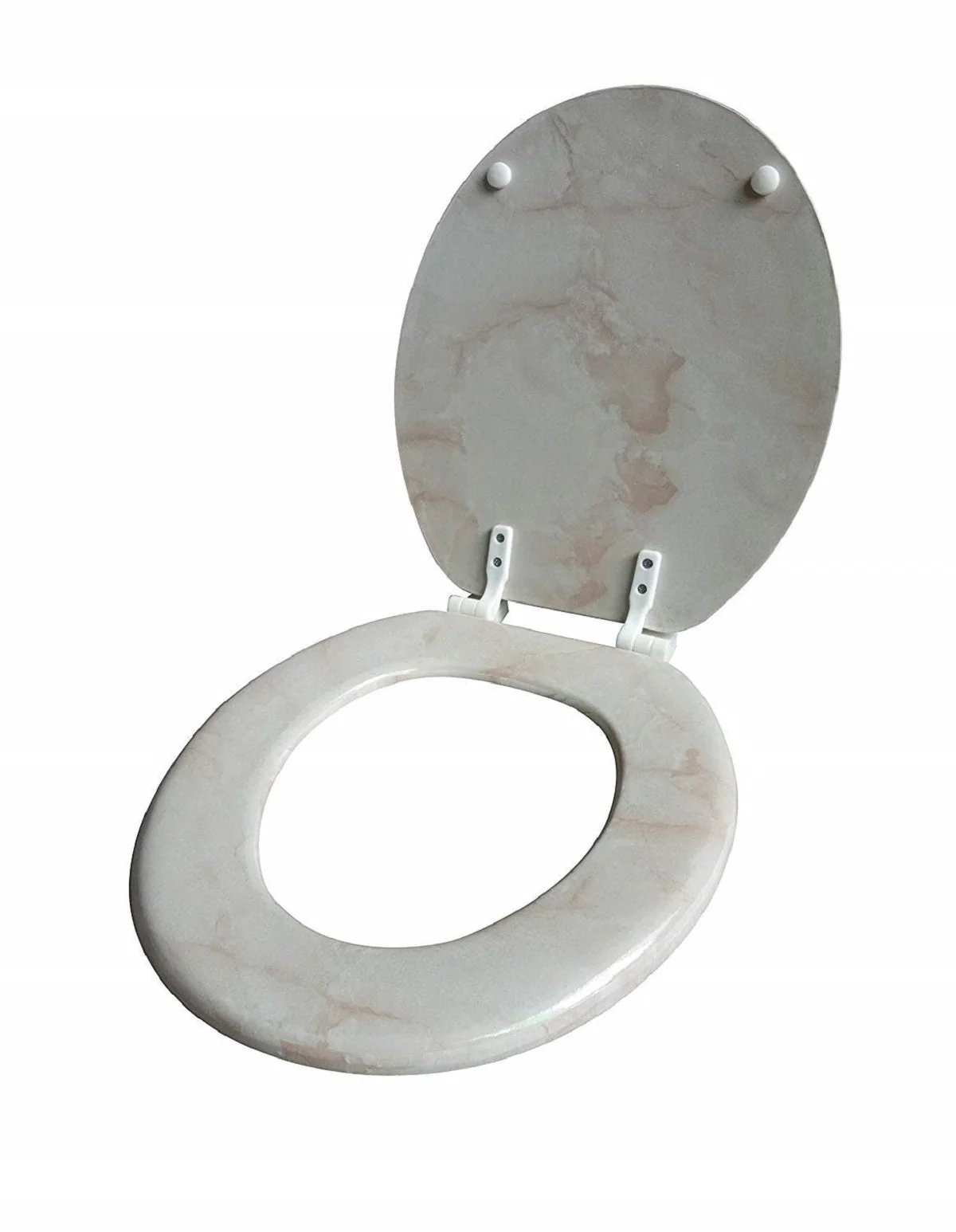 J&V Textiles Round Toilet Seat with Easy Clean & Change Hinge - Image 28