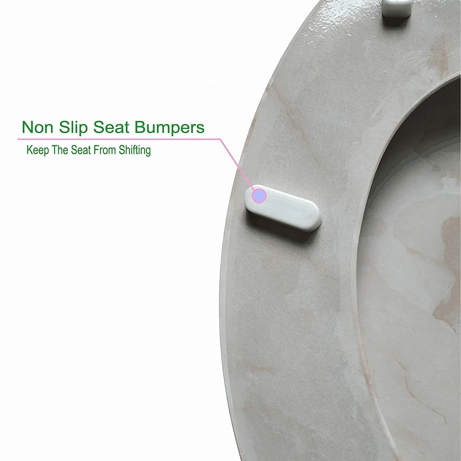 J&V Textiles Round Toilet Seat with Easy Clean & Change Hinge - Image 29