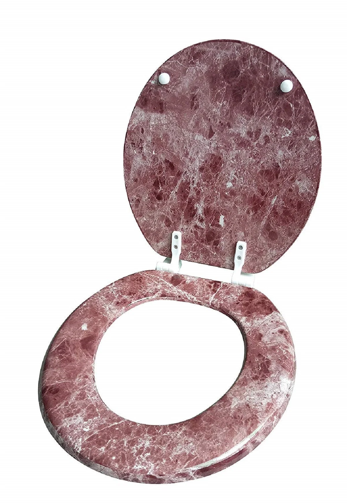 J&V Textiles Round Toilet Seat with Easy Clean & Change Hinge - Image 33