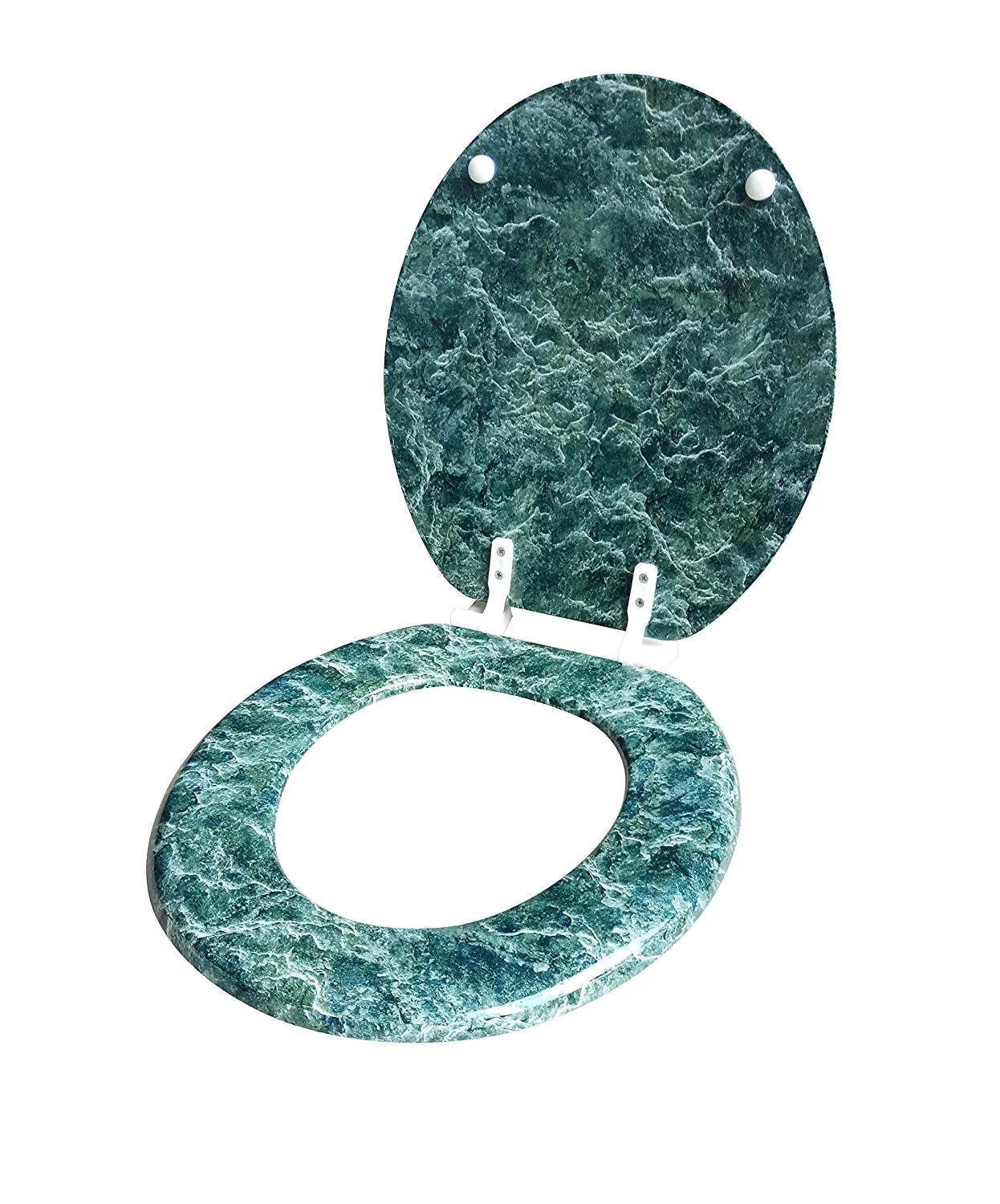 J&V Textiles Round Toilet Seat with Easy Clean & Change Hinge - Image 6
