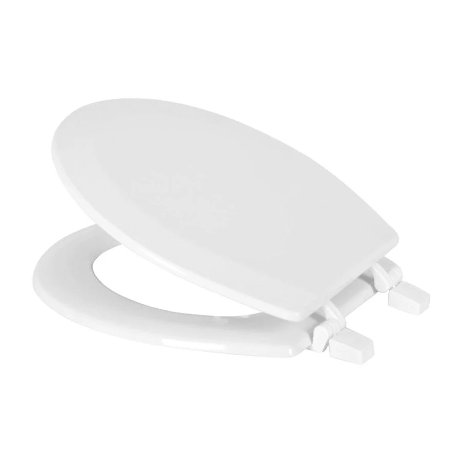 J&V Textiles Round Wooden Toilet Seat With Beveled Edge - Image 7