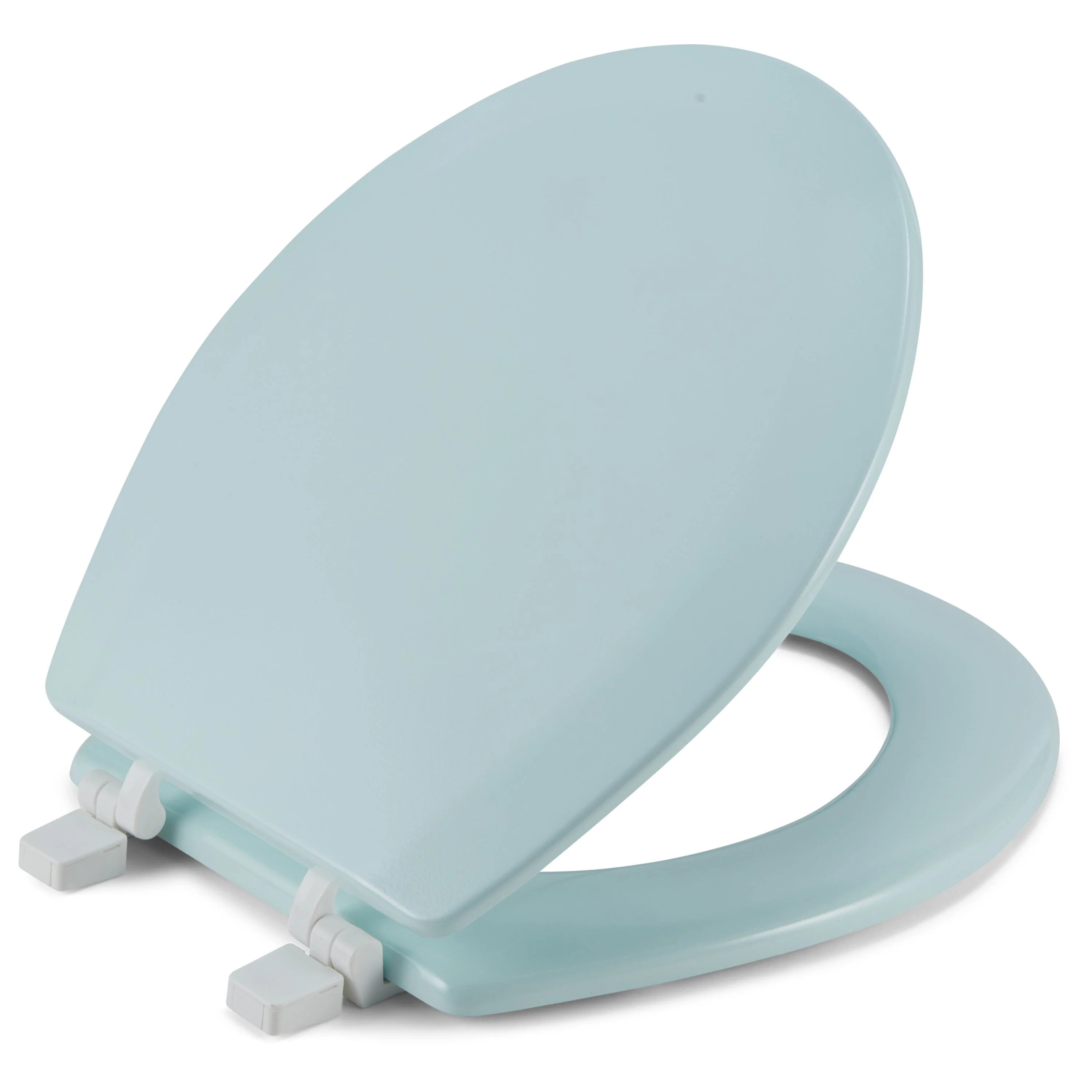 J&V Textiles Round Wooden Toilet Seat With Beveled Edge - Image 8