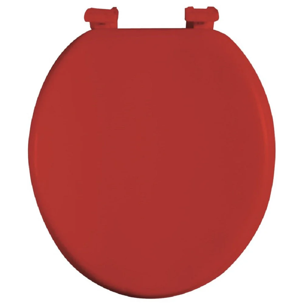 J&V Textiles Soft Round Toilet Seat With Easy Clean & Change Hinge, Padded - Image 5
