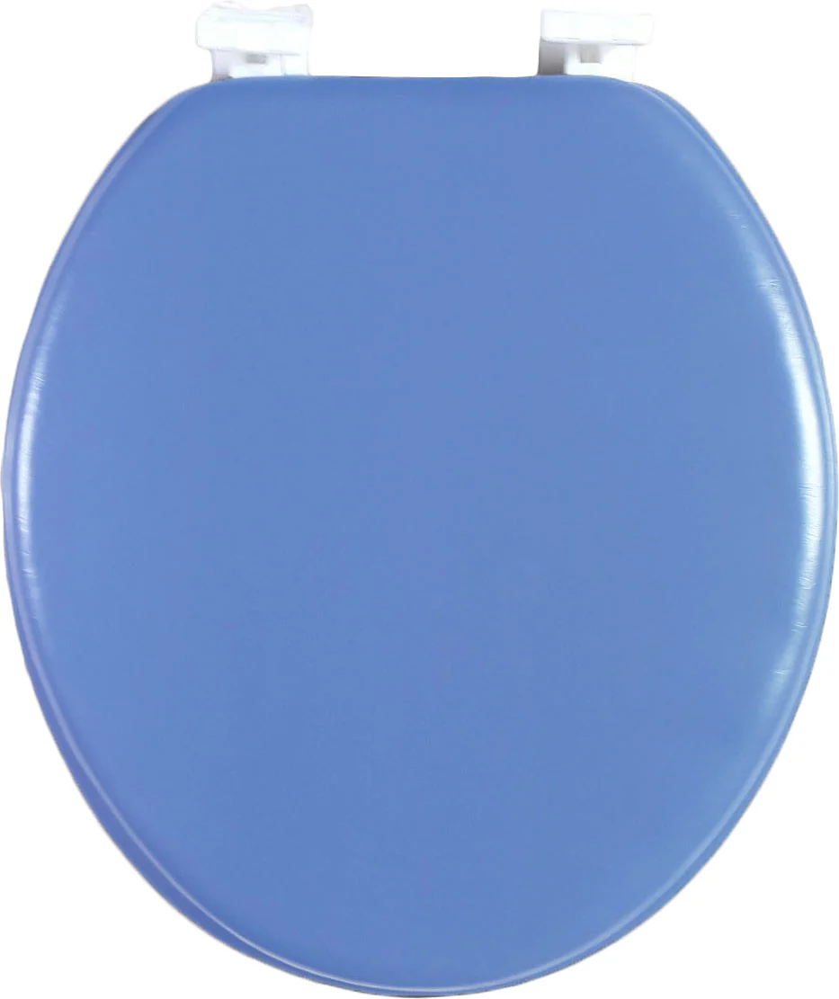 J&V Textiles Soft Round Toilet Seat With Easy Clean & Change Hinge, Padded - Image 8