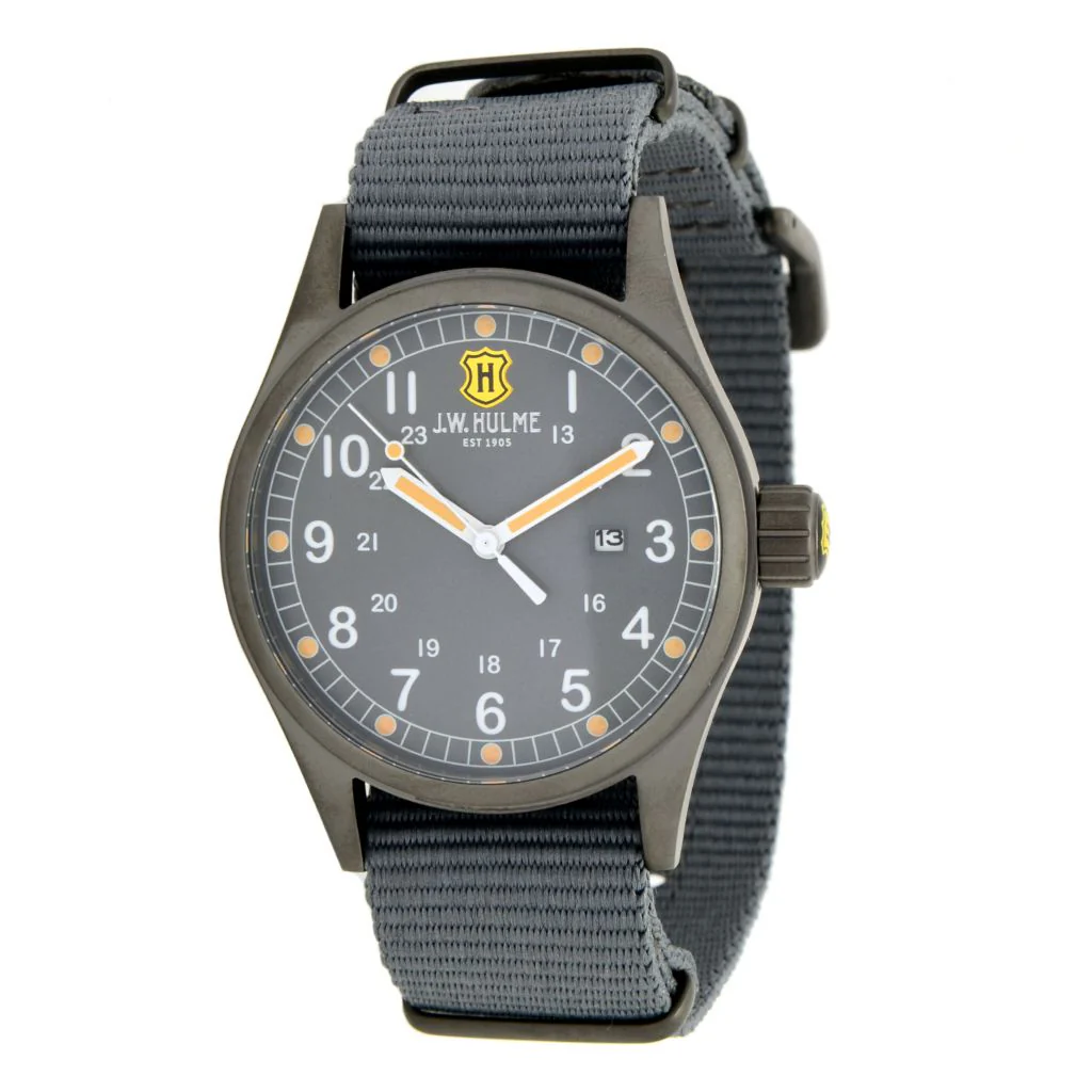 J.W. Hulme 42mm Quartz Date Nylon Strap Watch - Image 3