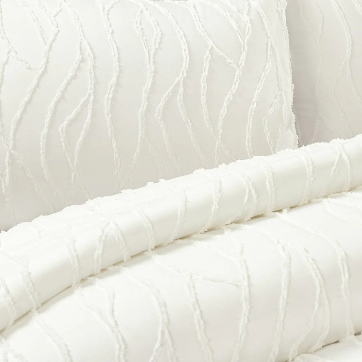 Jacquard Wave 3 Piece Comforter Set - Image 2