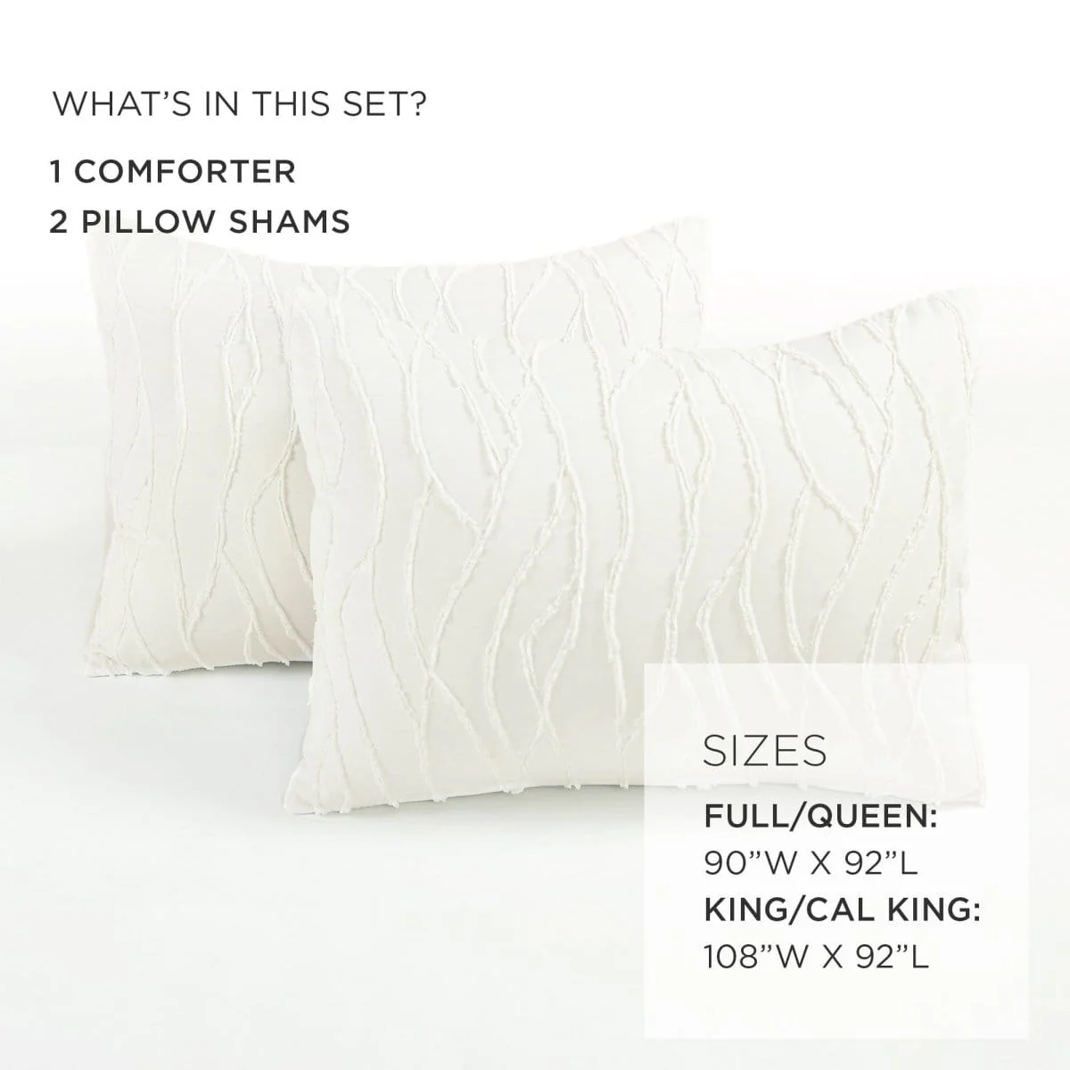 Jacquard Wave 3 Piece Comforter Set - Image 7
