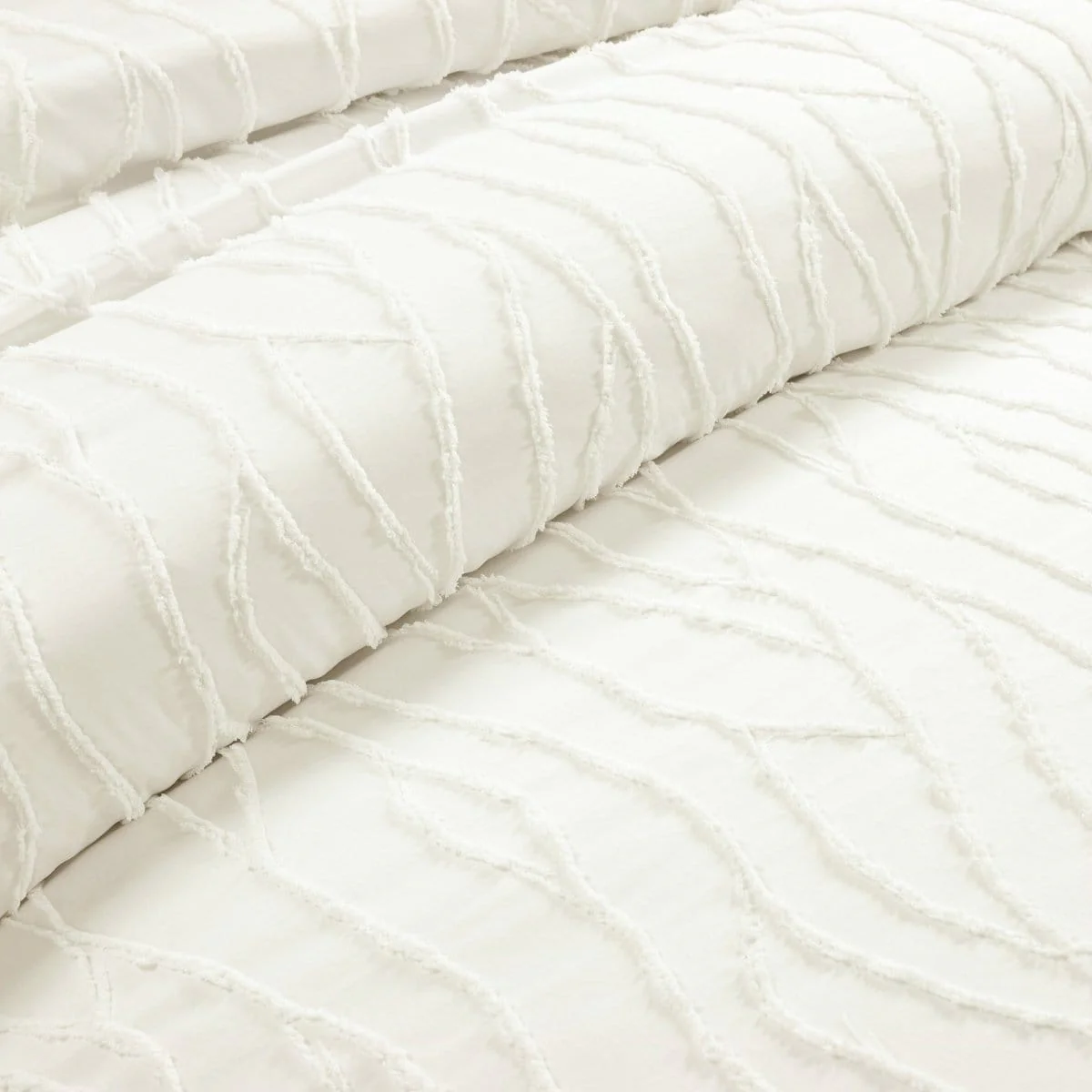 Jacquard Wave Duvet Cover 3 Piece Set - Image 2