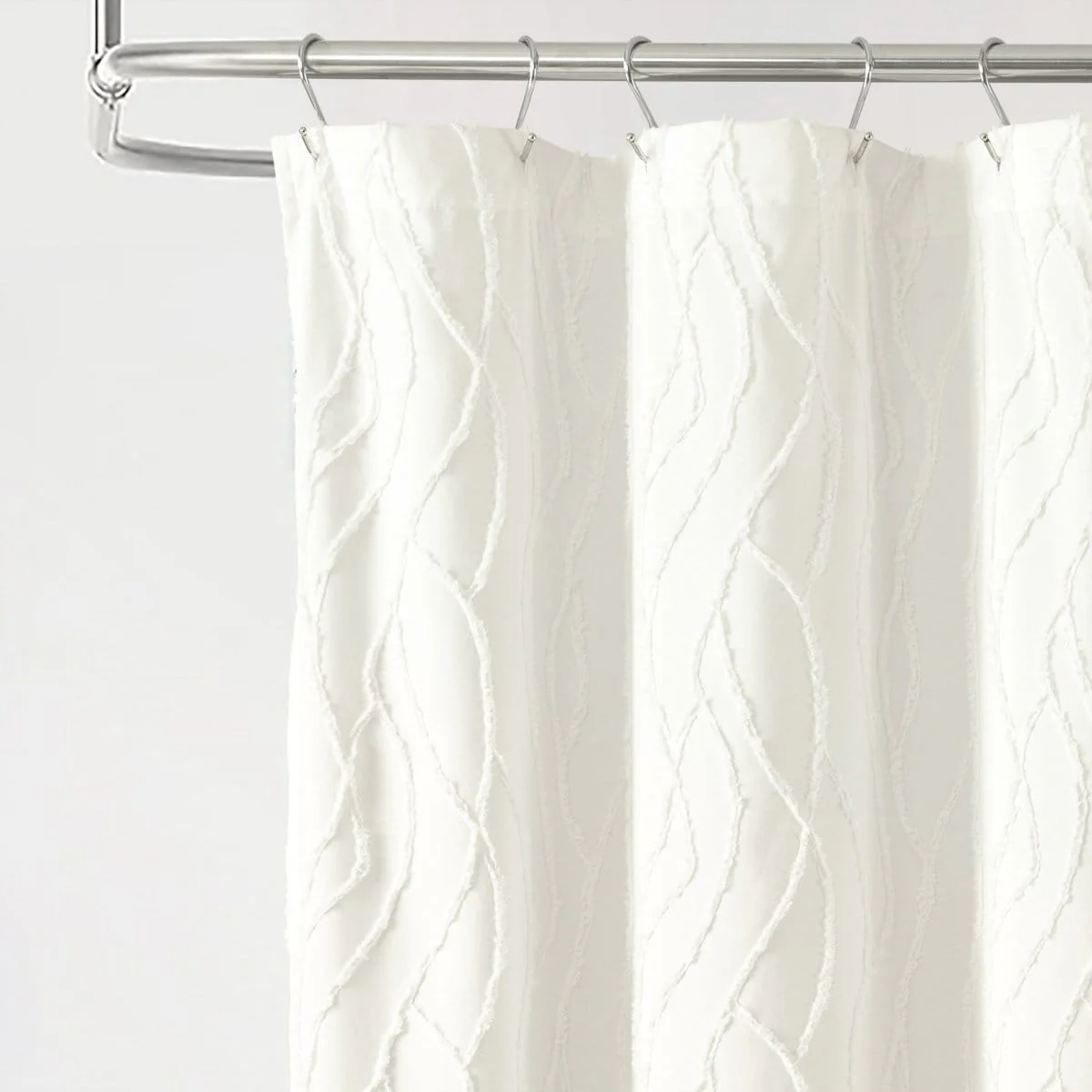Jacquard Wave Shower Curtain - Image 2