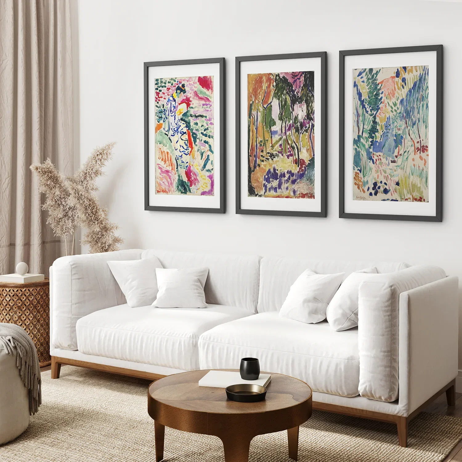 Japanese Garden Set of 3 Posters. Abstract Eclectic Art - Image 2