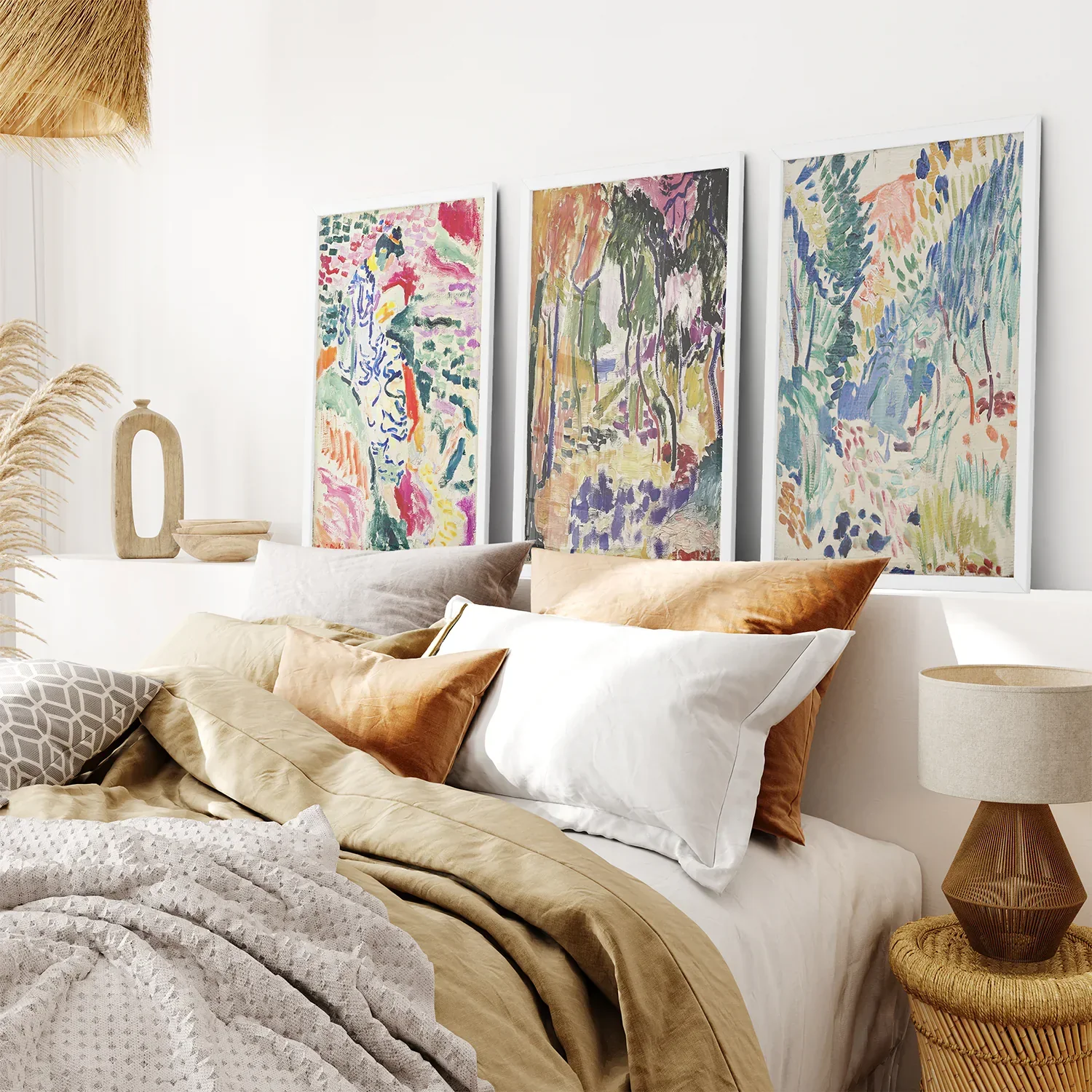 Japanese Garden Set of 3 Posters. Abstract Eclectic Art - Image 3