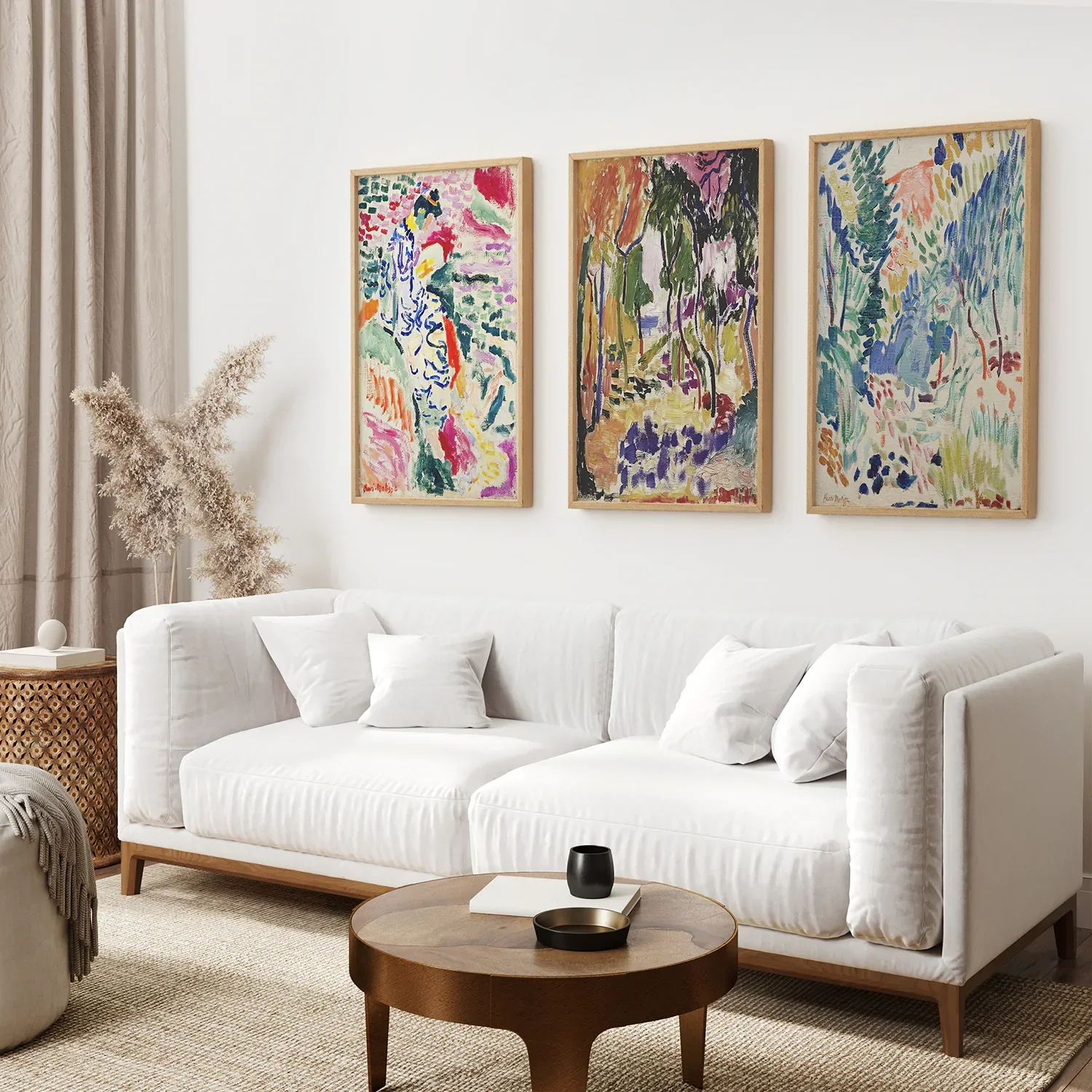 Japanese Garden Set of 3 Posters. Abstract Eclectic Art - Image 4