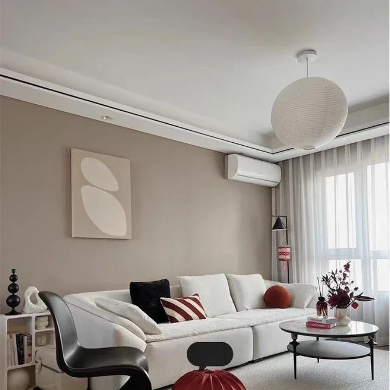 Japanese Noguchi Paper Lantern Pendant Light Sphere Ceiling Lamp for Home Décor - Image 3