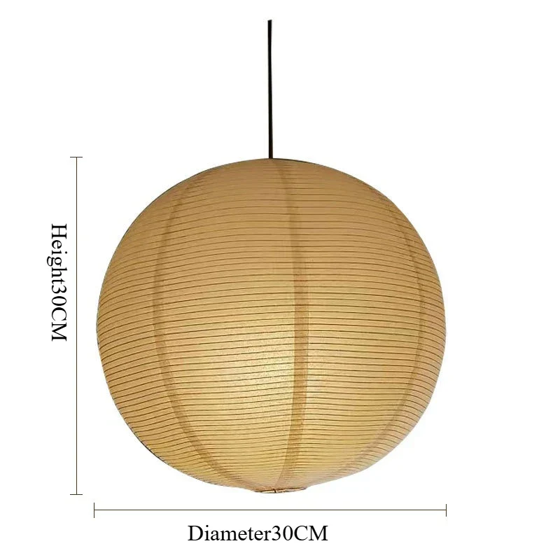 Japanese Noguchi Paper Lantern Pendant Light Sphere Ceiling Lamp for Home Décor - Image 8
