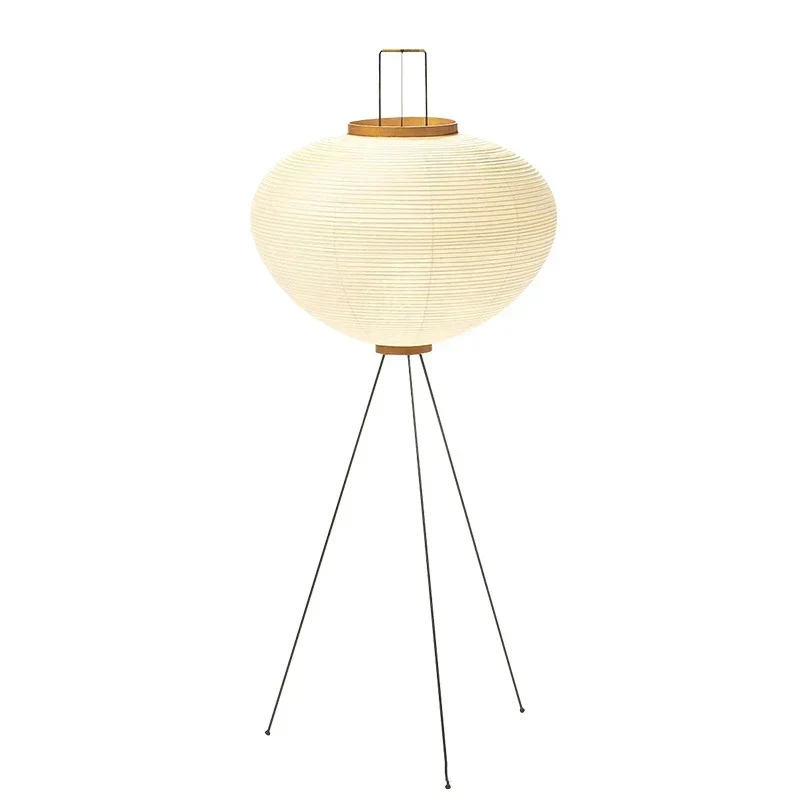 Japanese Paper Floor Lamp Retro Art Standing Light for Bedroom Living Room - Image 6