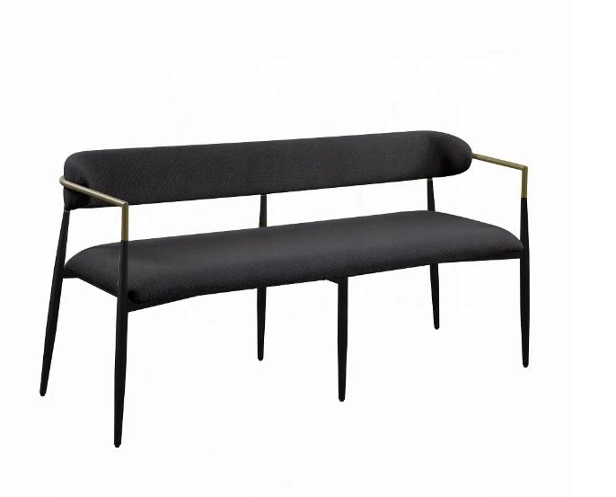 Jaramillo - Chenille Bench - Black - Image 4