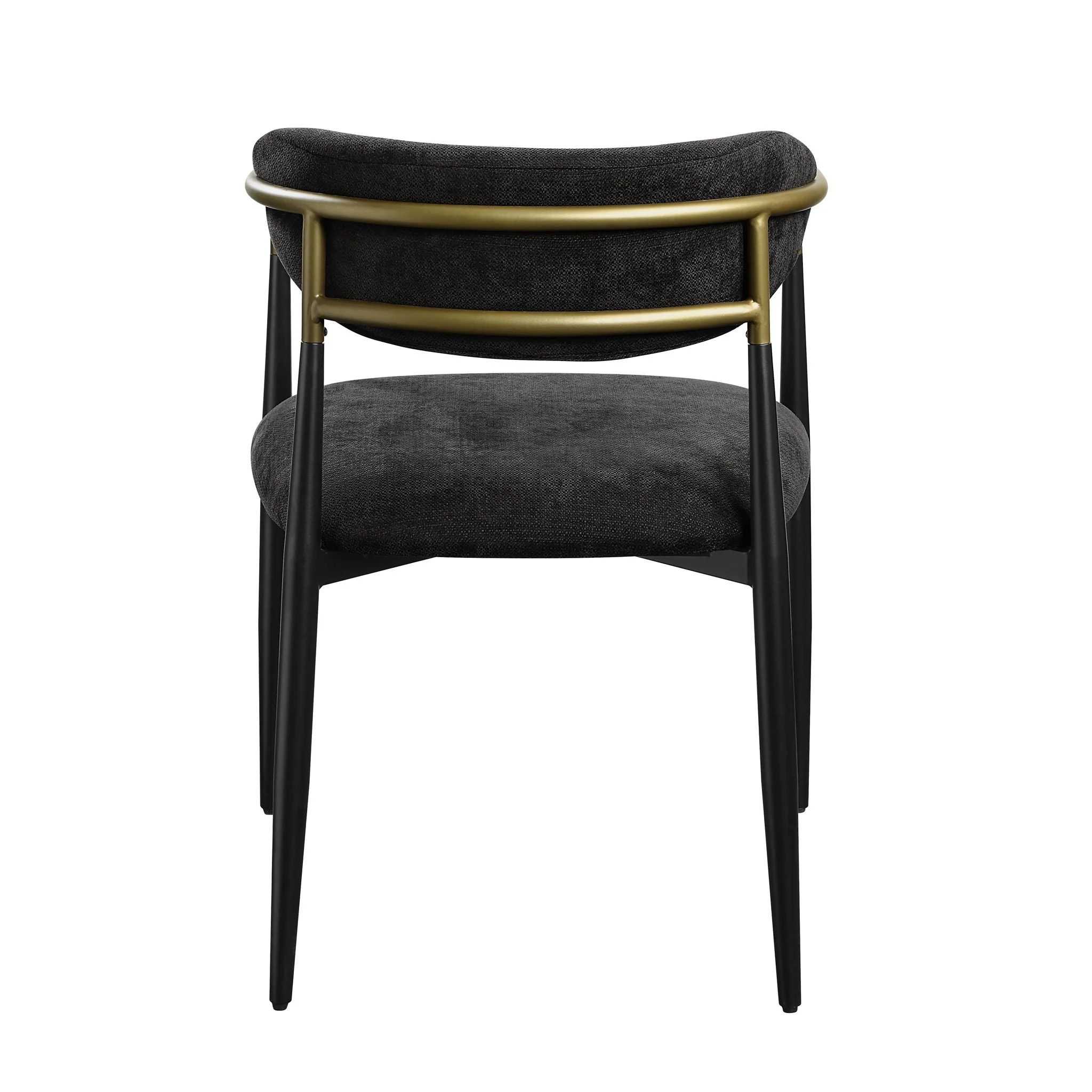 Jaramillo - Chenille Side Chair (Set of 2) - Black - Image 4
