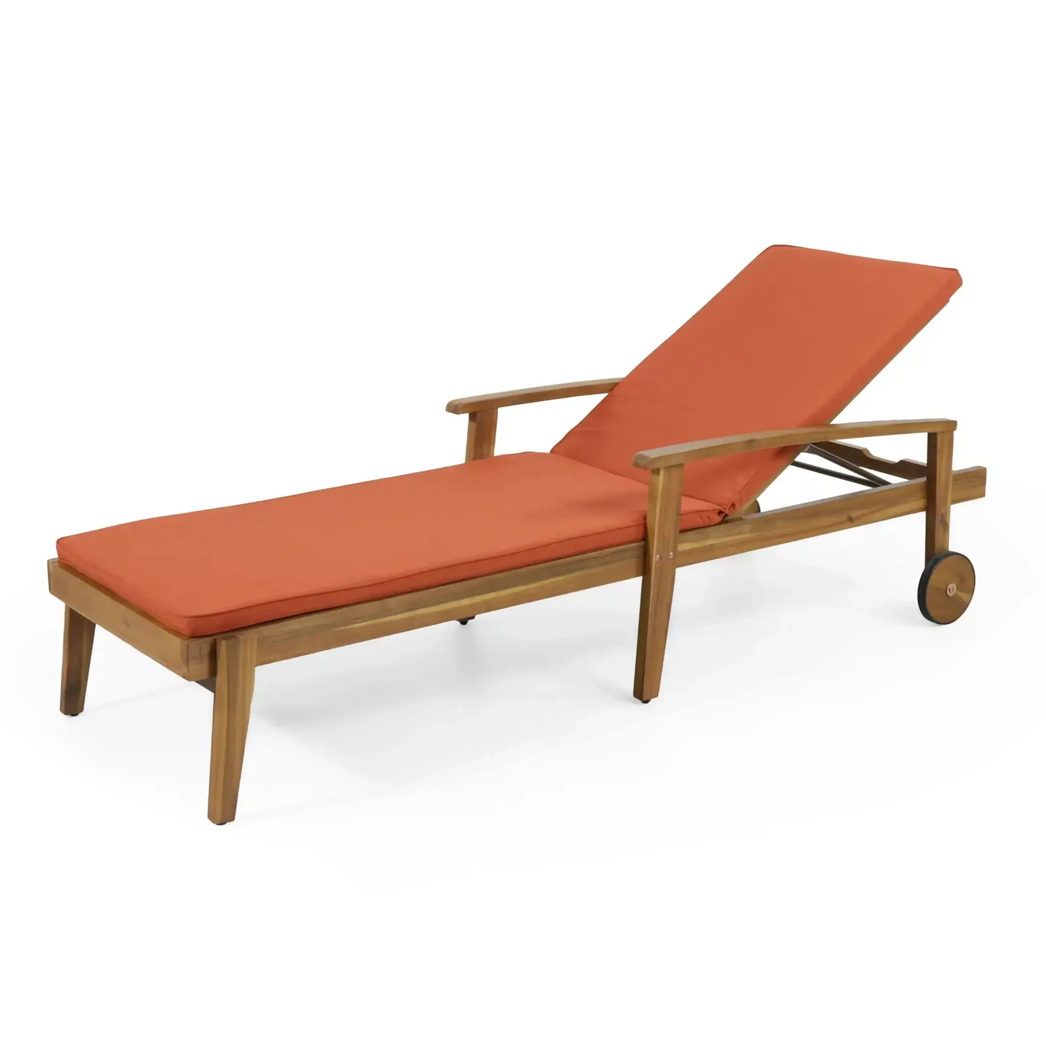 Jason - Chaise Lounge Adjustable Acacia Wood Outdoor Furniture - Image 3