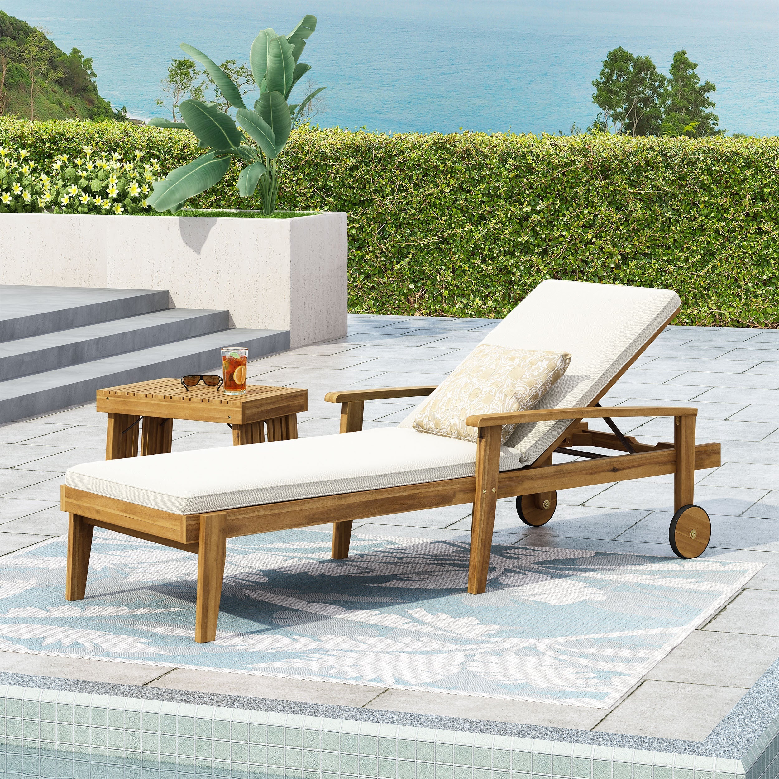 Jason Chaise Lounge White - Image 2