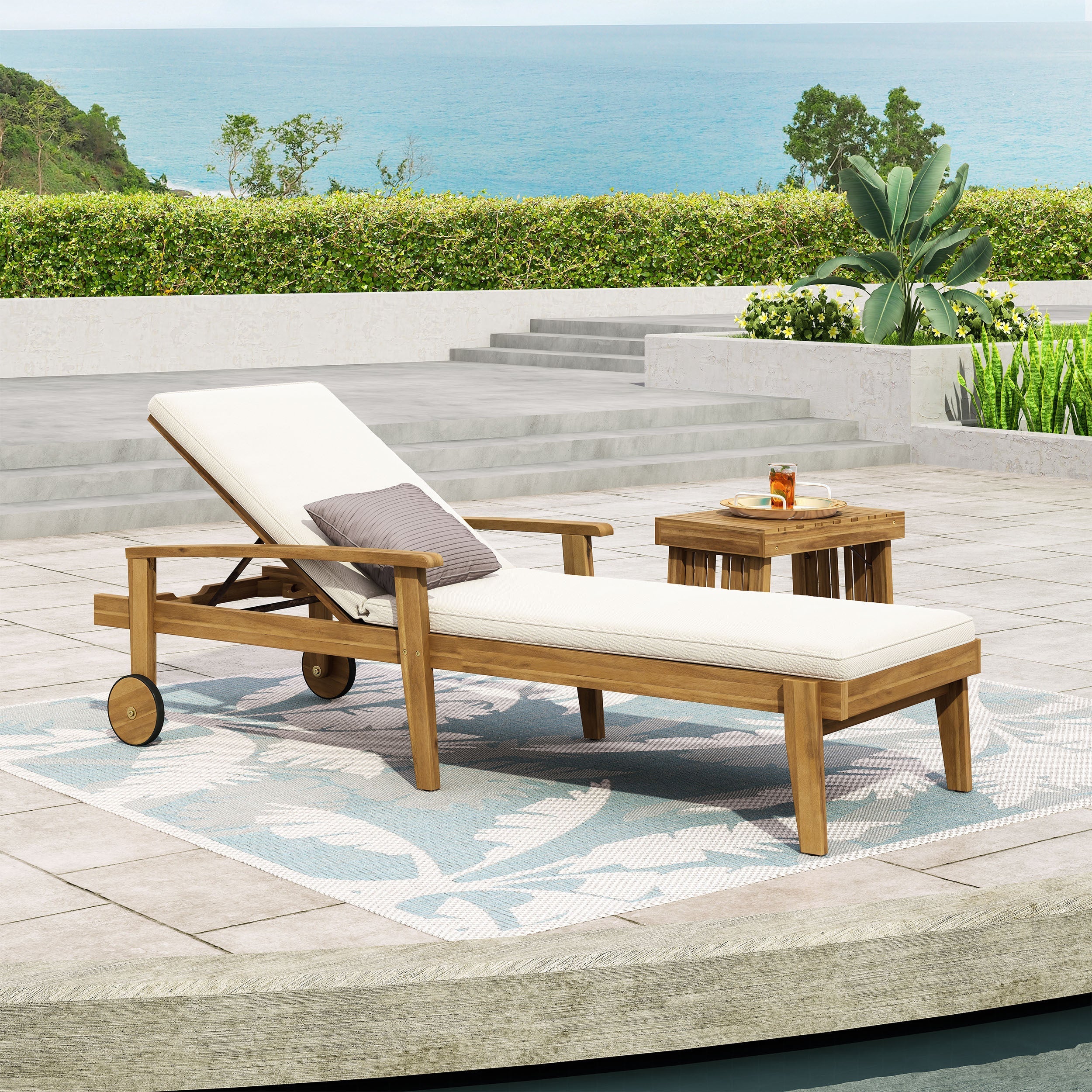 Jason Chaise Lounge White - Image 4