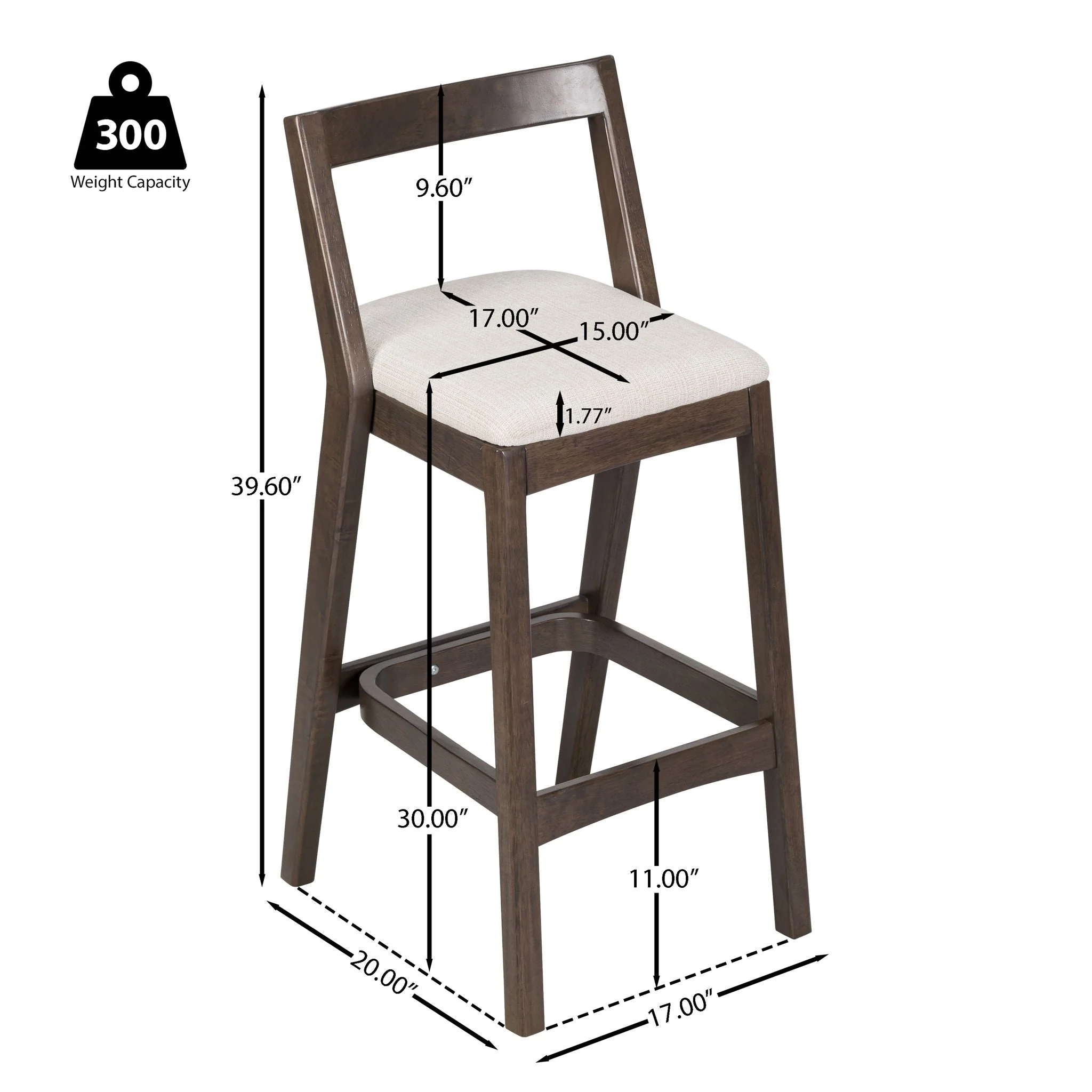 Jasper Indoor Barstool (Set of 2) - Image 8