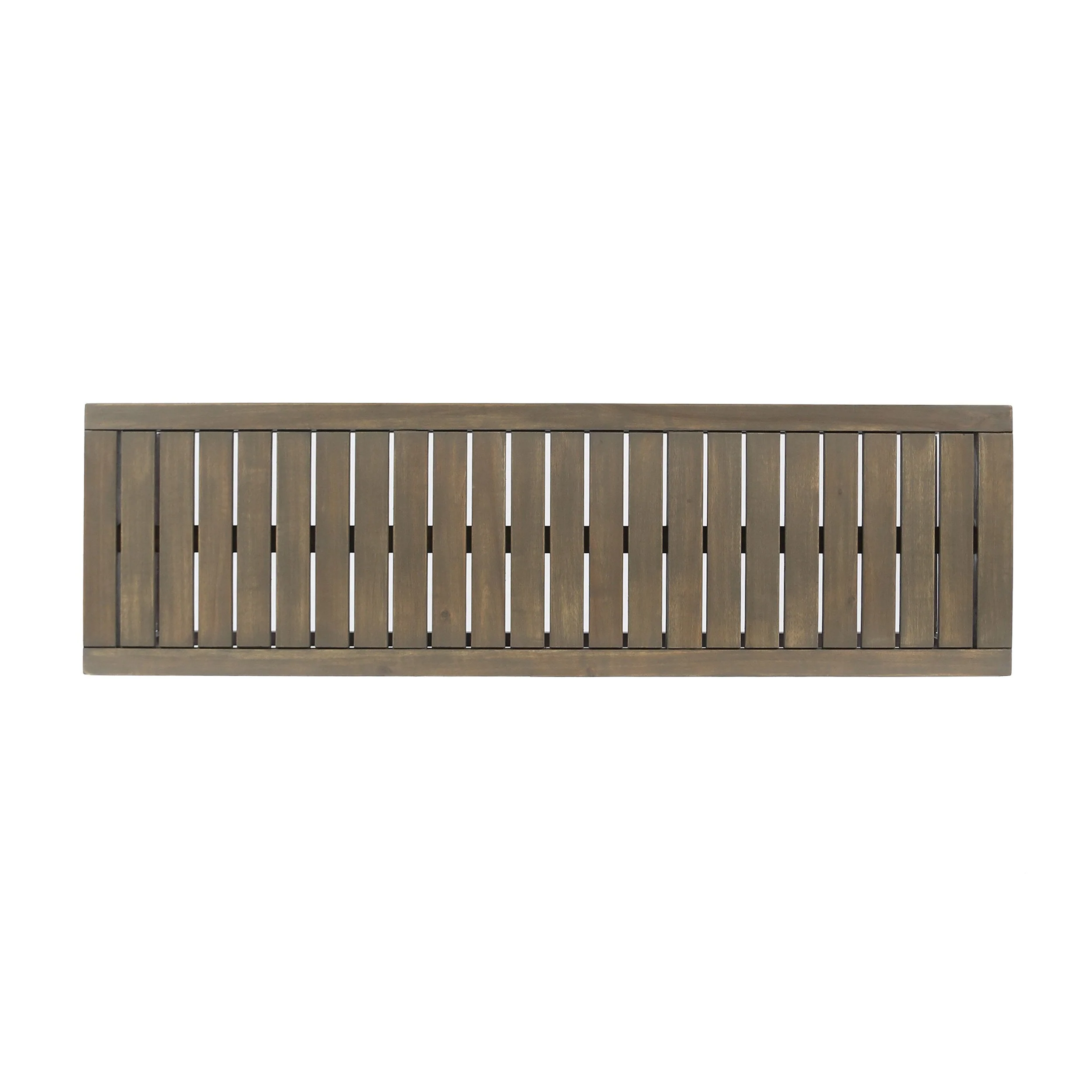JECO Industrial Wood and Metal Outdoor Bench - Image 9