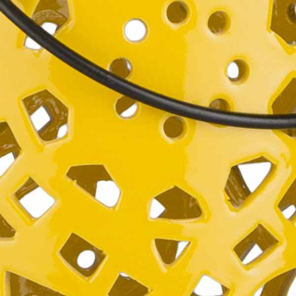 Jeiseyville Yellow Geometric Ceramic Lantern - Image 4