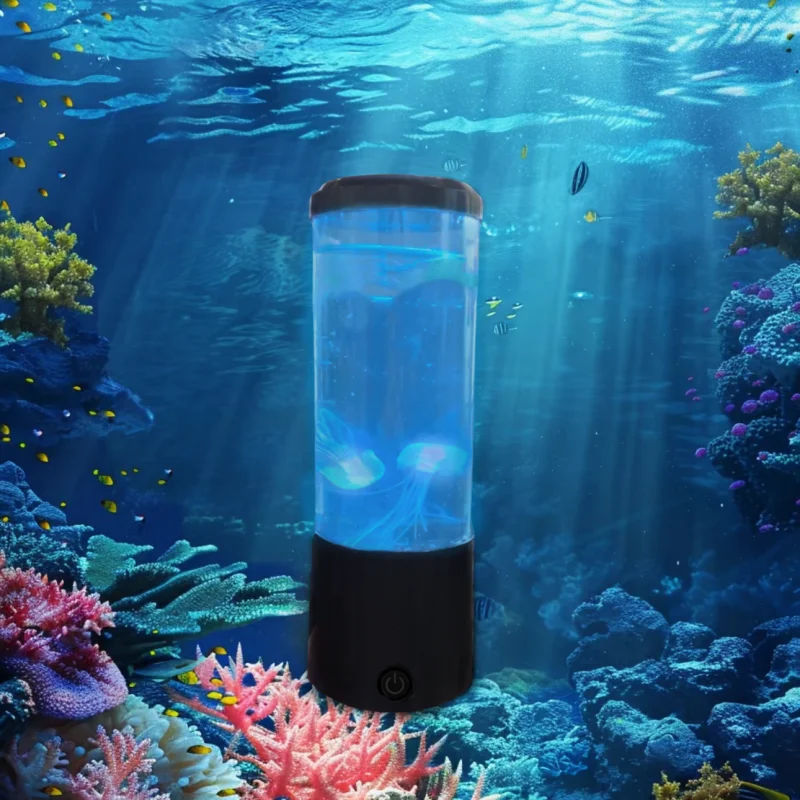 Jellyfish Lava Lamp – 7-Color LED Aquarium Night Light Mood Lamp Home Decor - Image 2