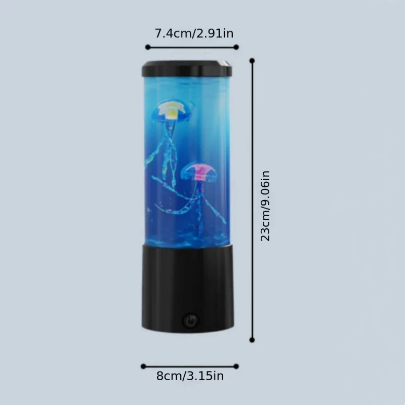 Jellyfish Lava Lamp – 7-Color LED Aquarium Night Light Mood Lamp Home Decor - Image 4