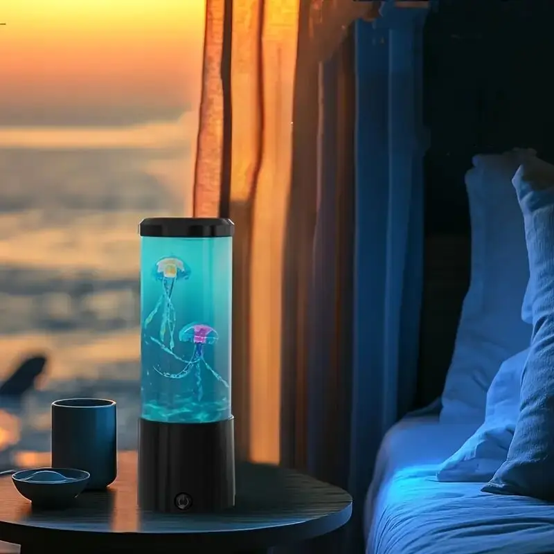 Jellyfish Lava Lamp – 7-Color LED Aquarium Night Light Mood Lamp Home Decor - Image 6