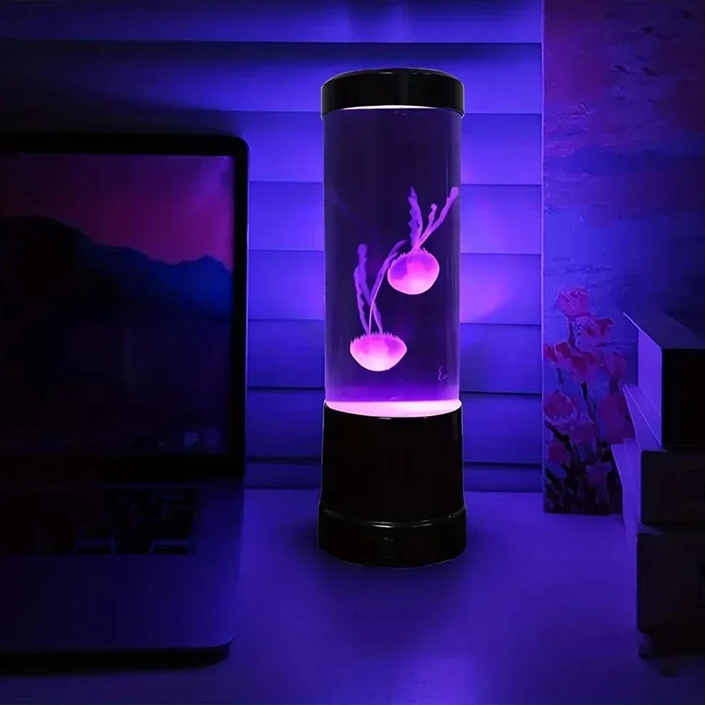 Jellyfish LED Lamp – Remote Control Color Changing Aquarium Night Light Home Decor - Image 4