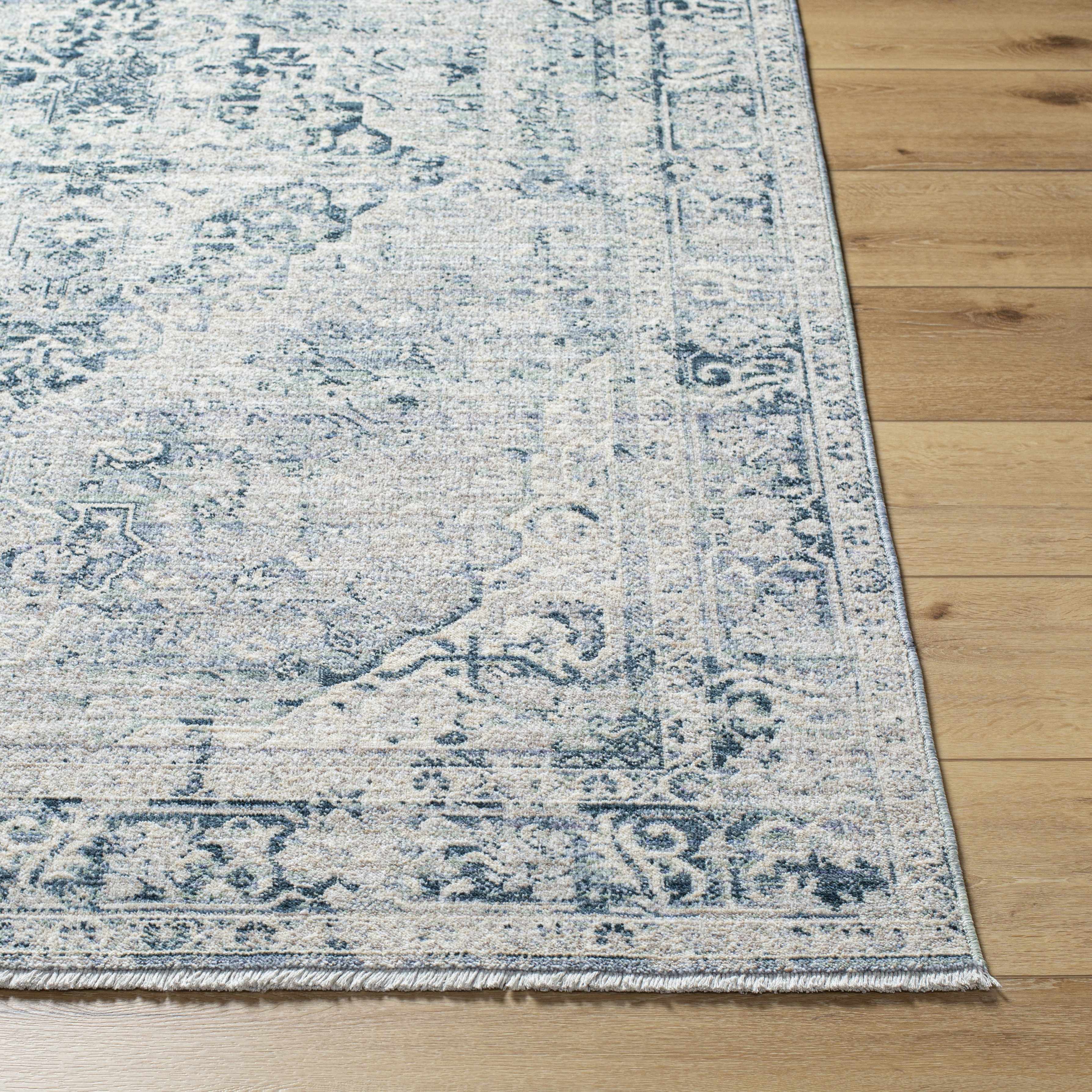 Jemma Blue Medallion Area Rug - Clearance - Image 4